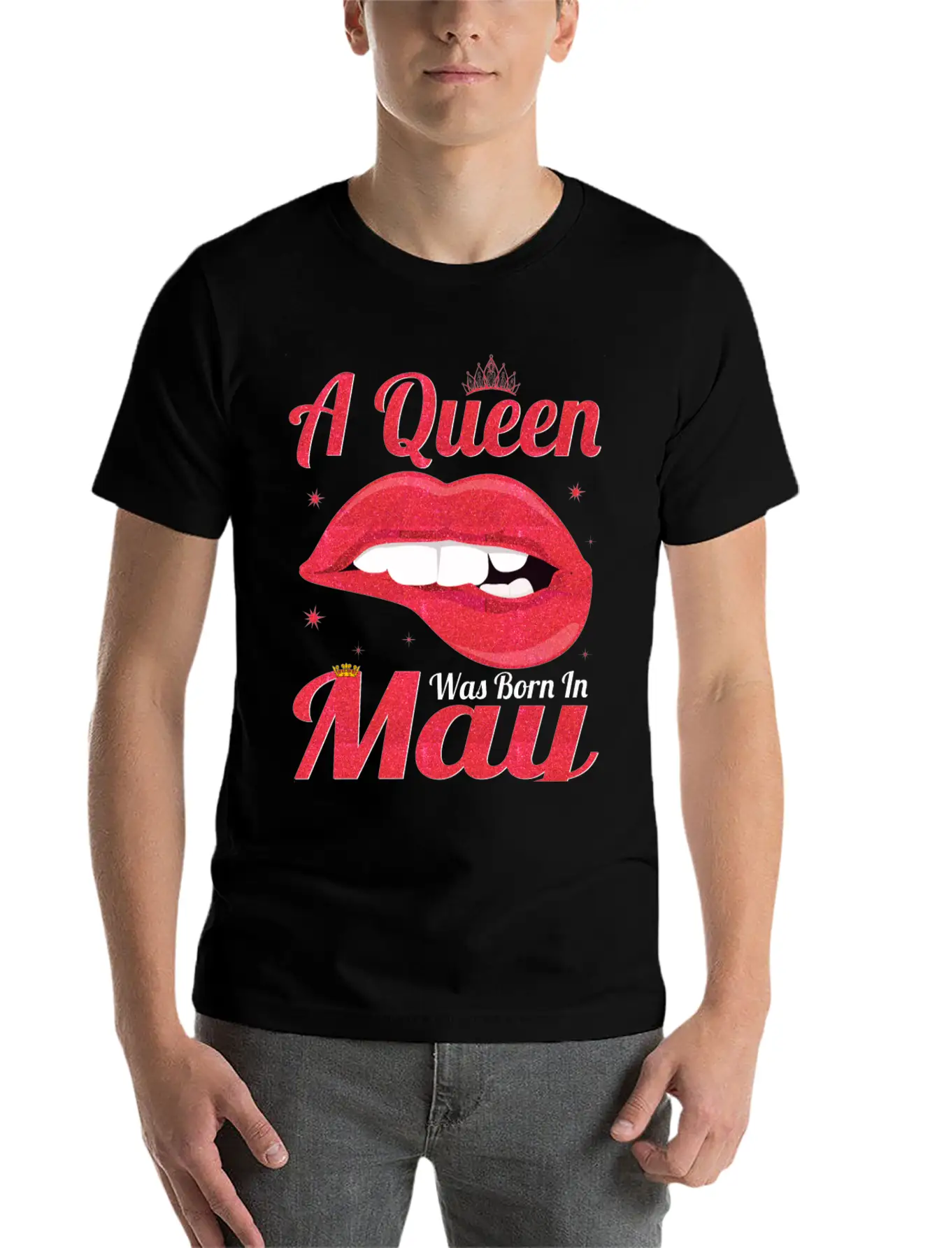 A QUEEN WAS BORN In MAY Lightweight Cotton T-Shirt – Daily Comfort Graphic Shirt