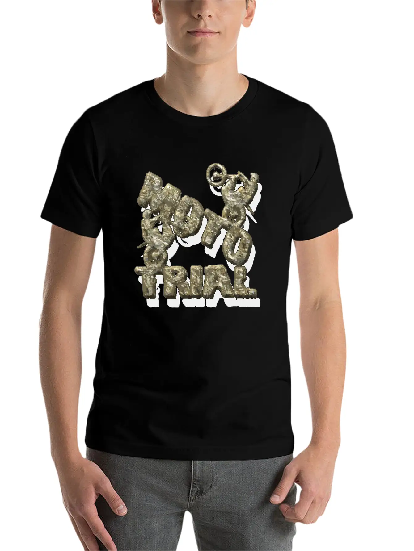 A Stone Monument For - Moto Trial Stylish Everyday T-Shirt – Unisex Basic Cotton Tee