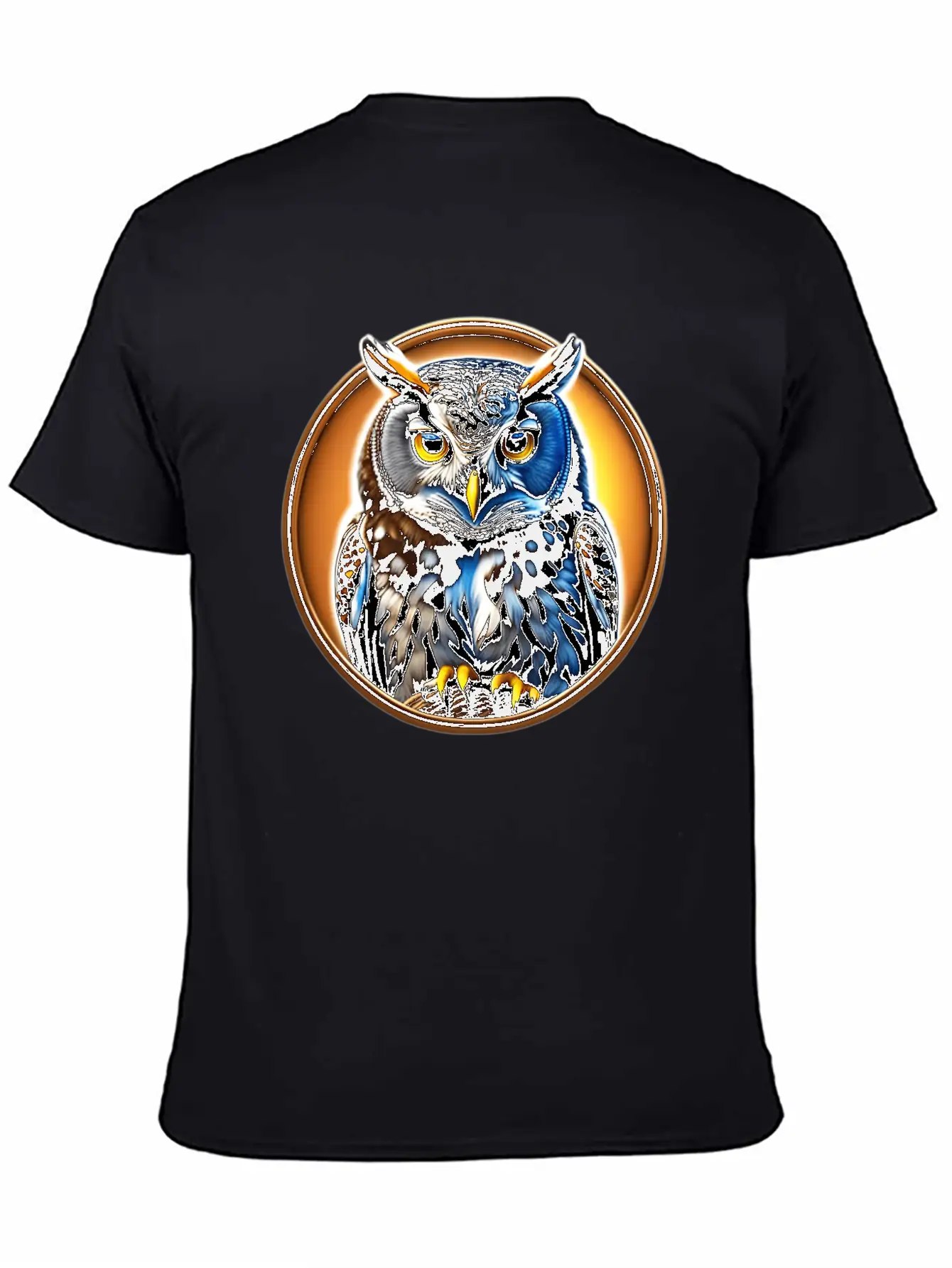 A Wise Old Owl Perched On A Branch Lightweight Cotton T-Shirt – Daily Comfort Graphic Shirt