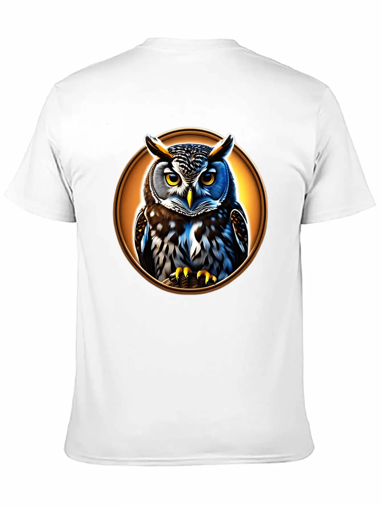 A Wise Old Owl Perched On A Branch Lightweight Cotton T-Shirt – Daily Comfort Graphic Shirt