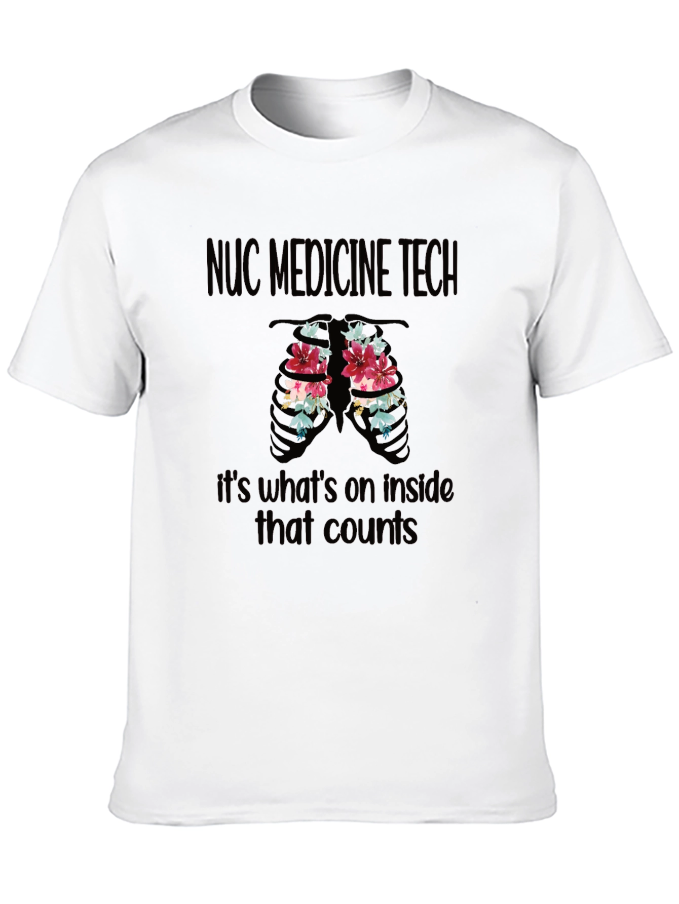 NUC Medicine Tech Floral Ribcage T-Shirt