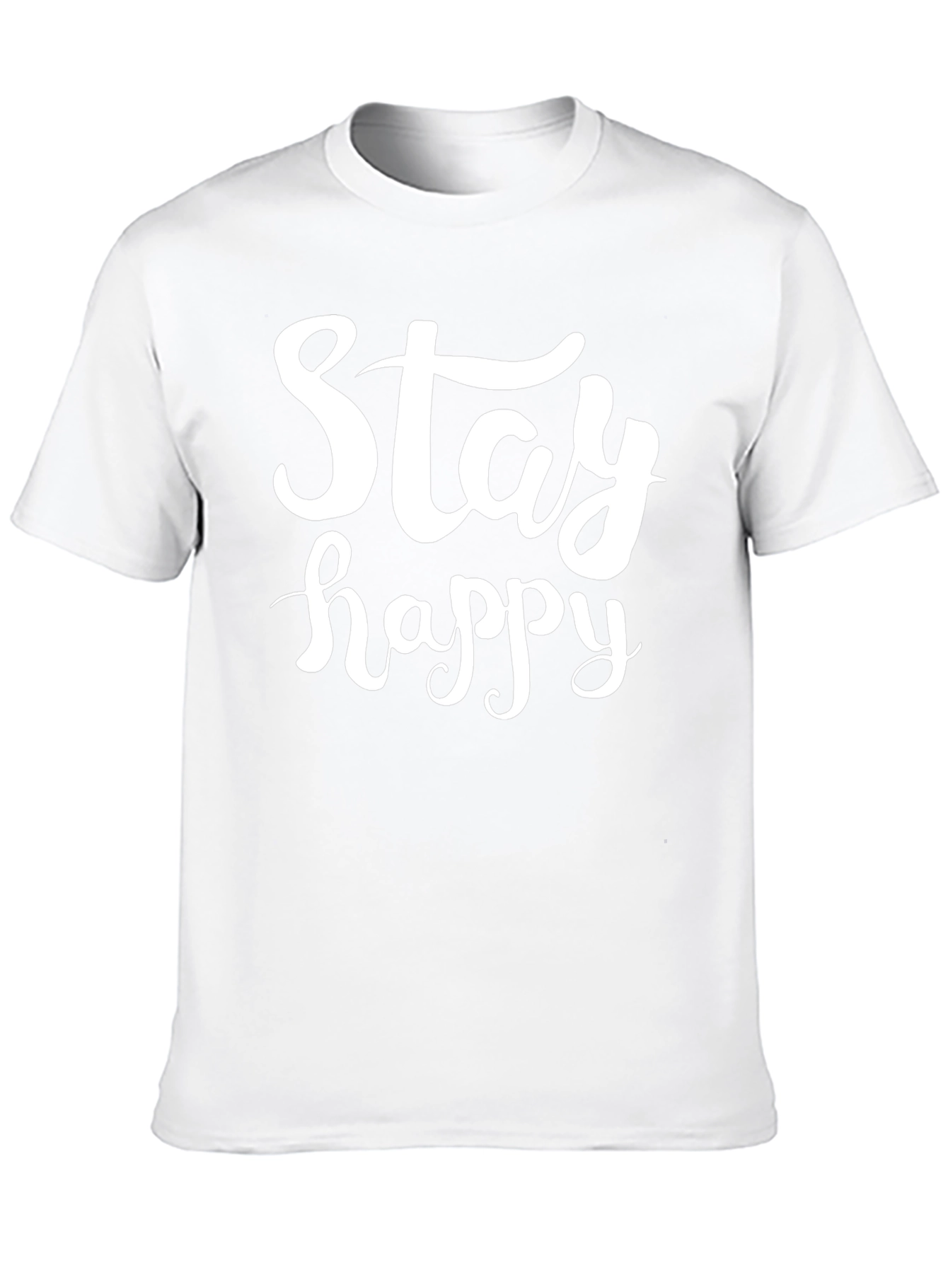 Stay Happy Black T-Shirt
