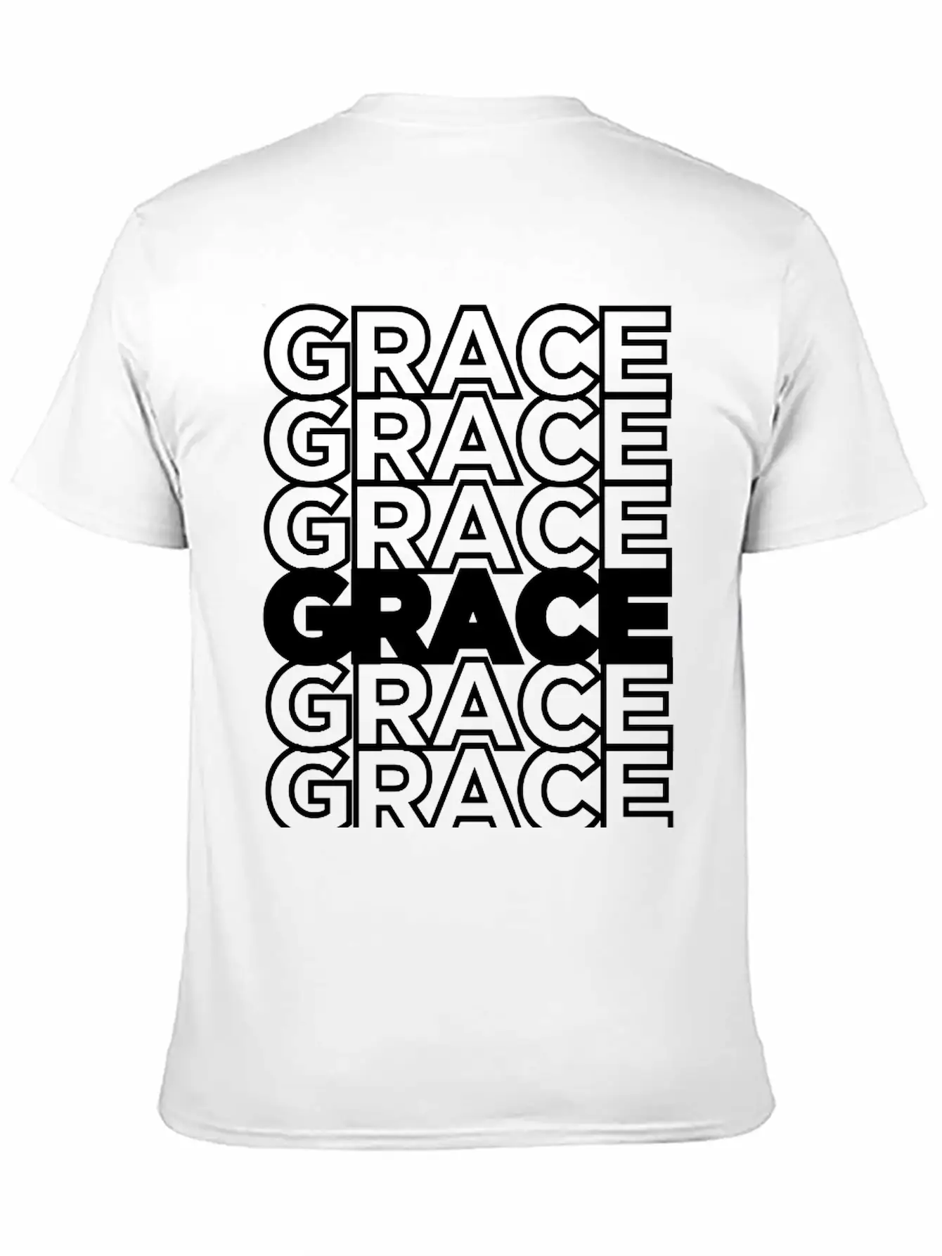 Abounding GRACE - Remix Unisex Casual T-Shirt – Clean Design For Daily Comfort