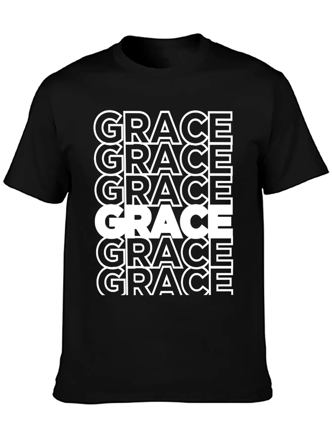 Abounding GRACE - Remix Unisex Casual T-Shirt – Clean Design For Daily Comfort
