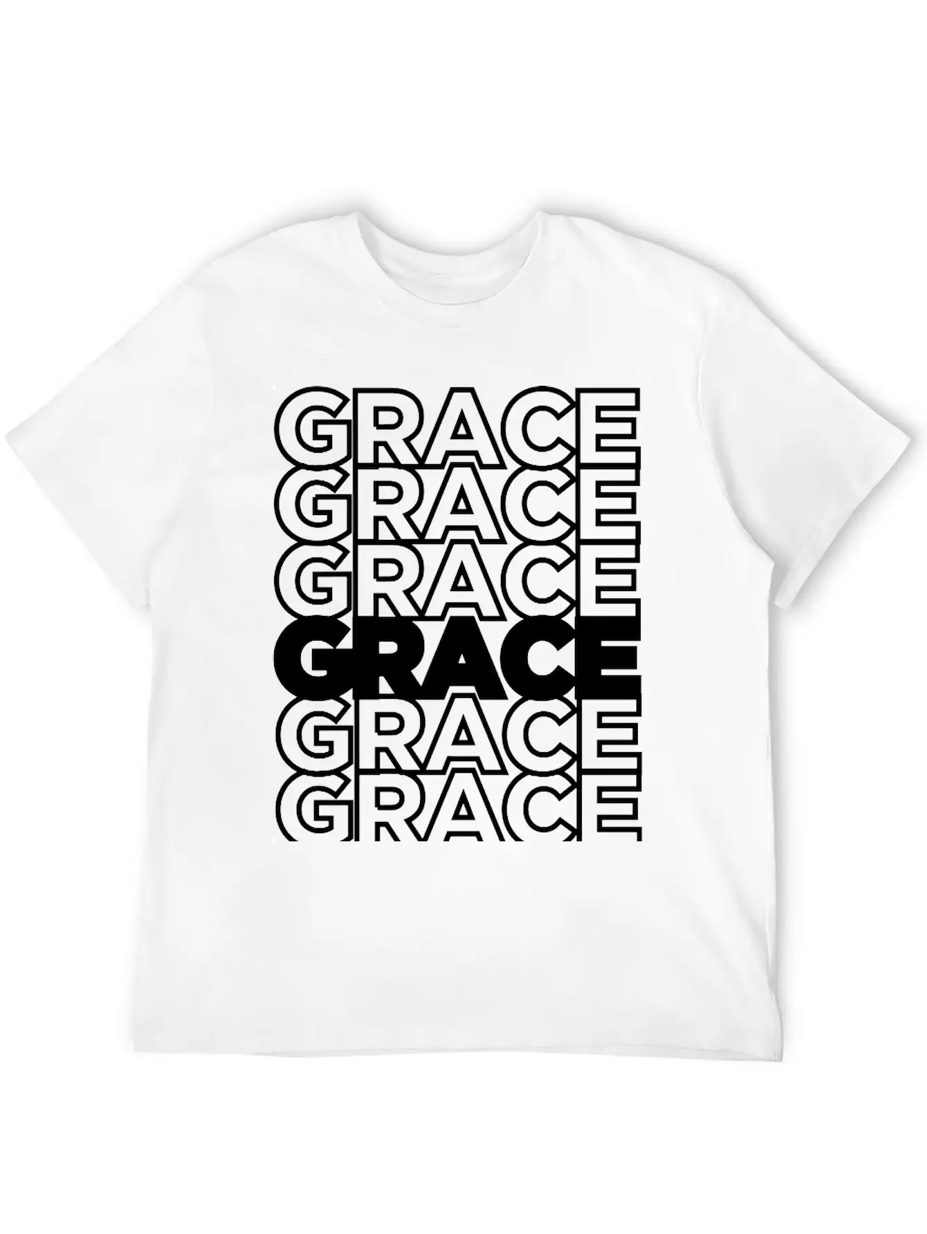 Abounding GRACE - Remix Unisex Casual T-Shirt – Clean Design For Daily Comfort