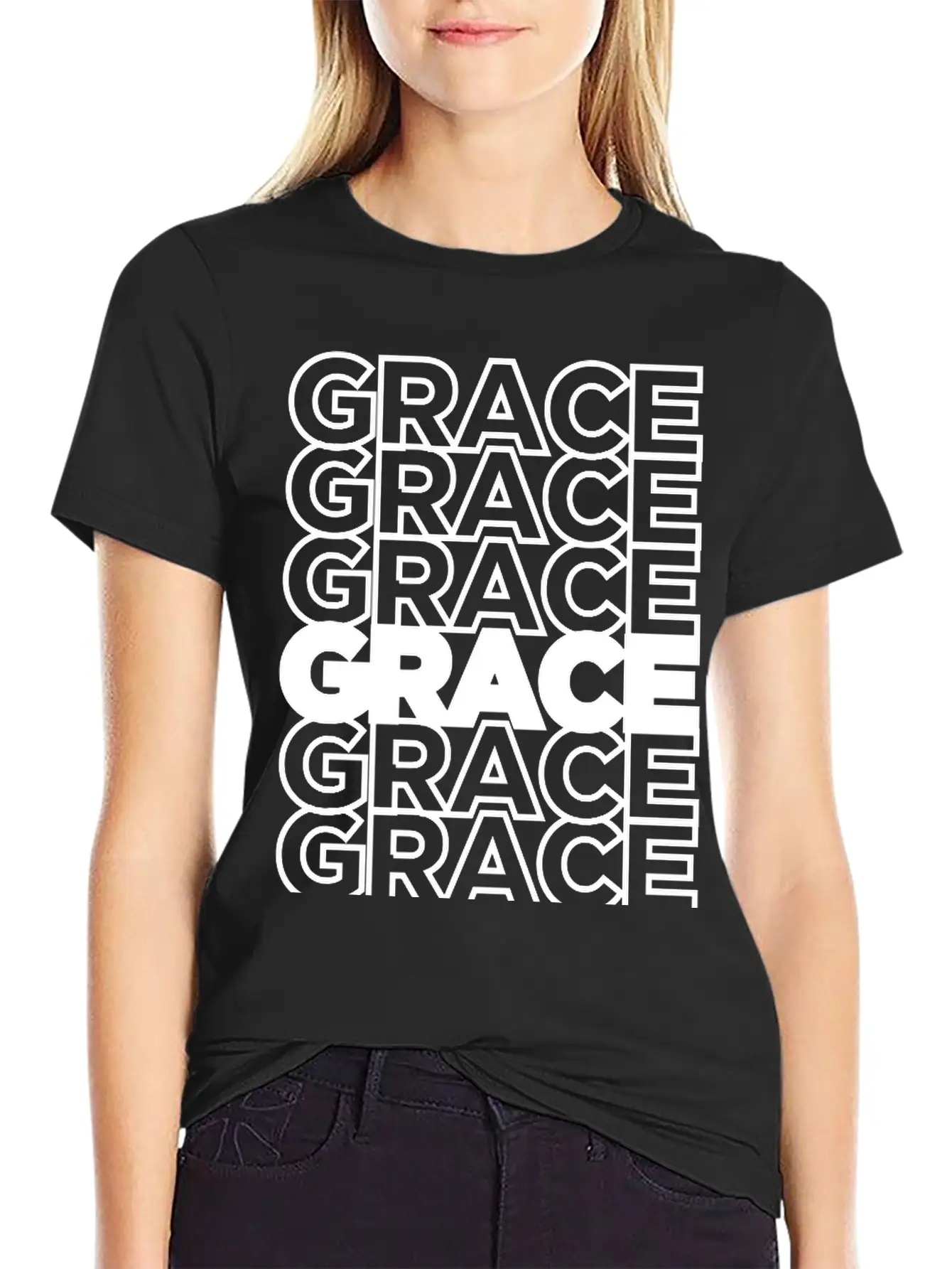 Abounding GRACE - Remix Unisex Casual T-Shirt – Clean Design For Daily Comfort