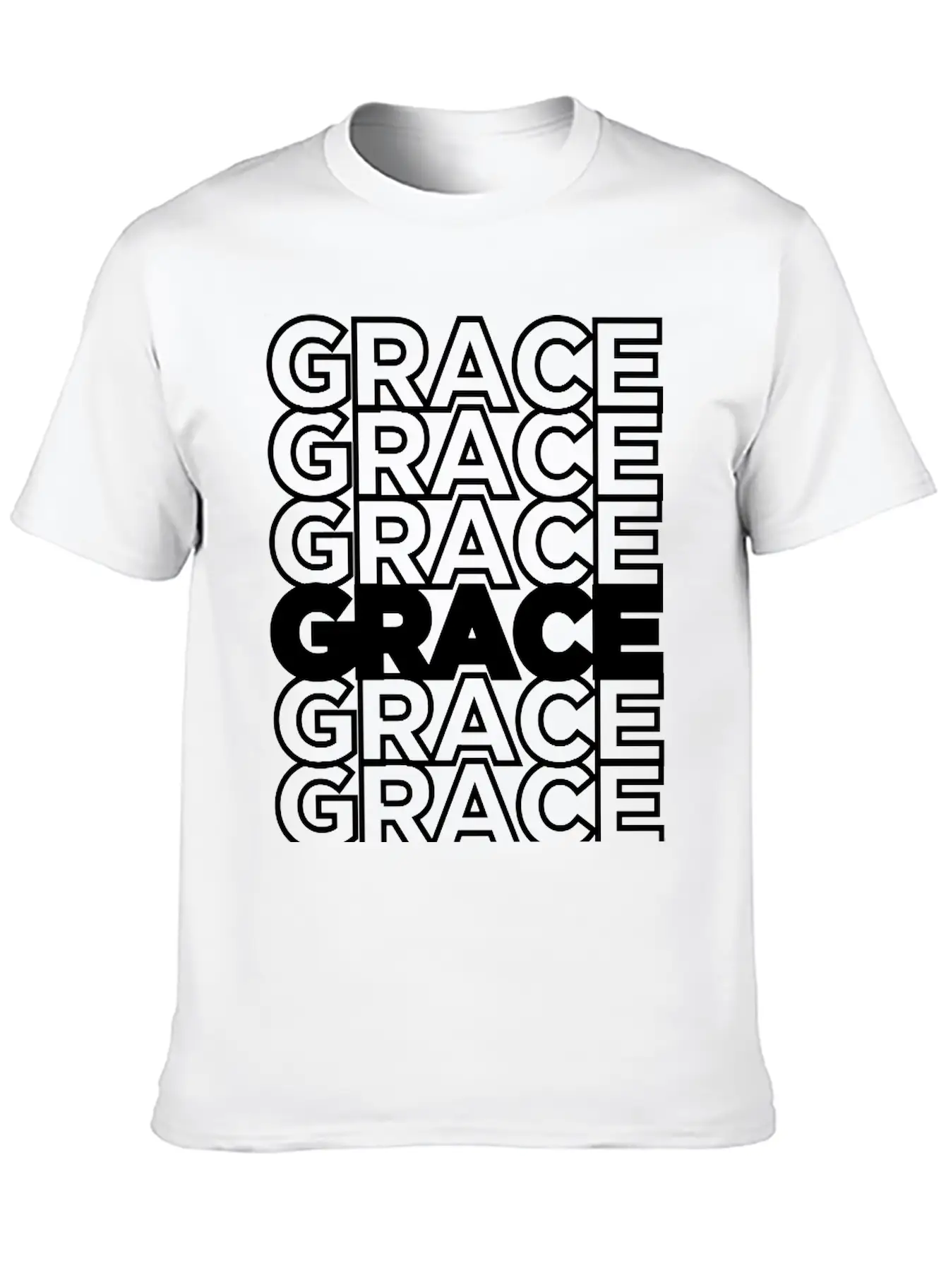 Abounding GRACE - Remix Unisex Casual T-Shirt – Clean Design For Daily Comfort