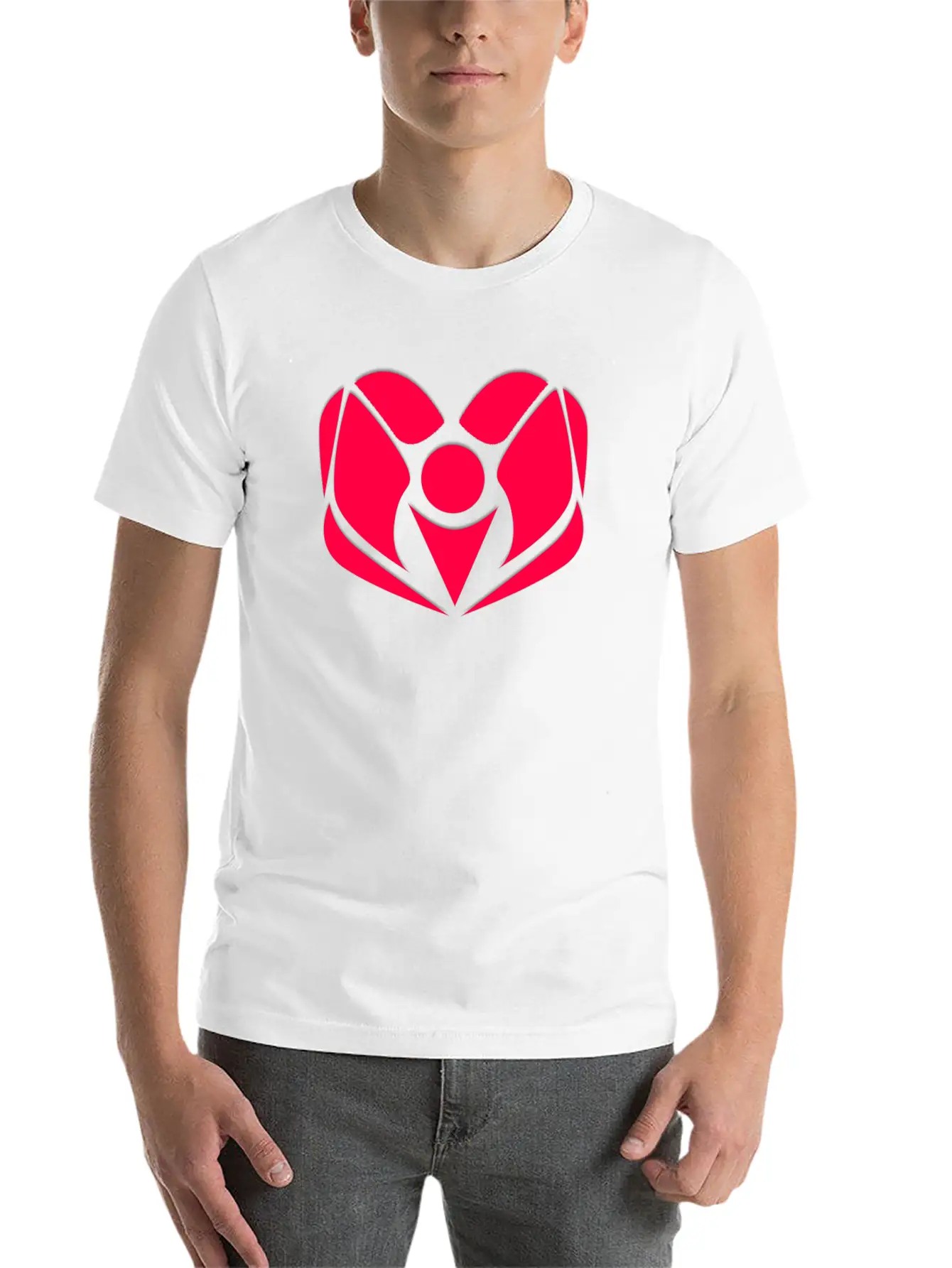 Abstract Alignment Unisex Casual T-Shirt – Clean Design For Daily Comfort