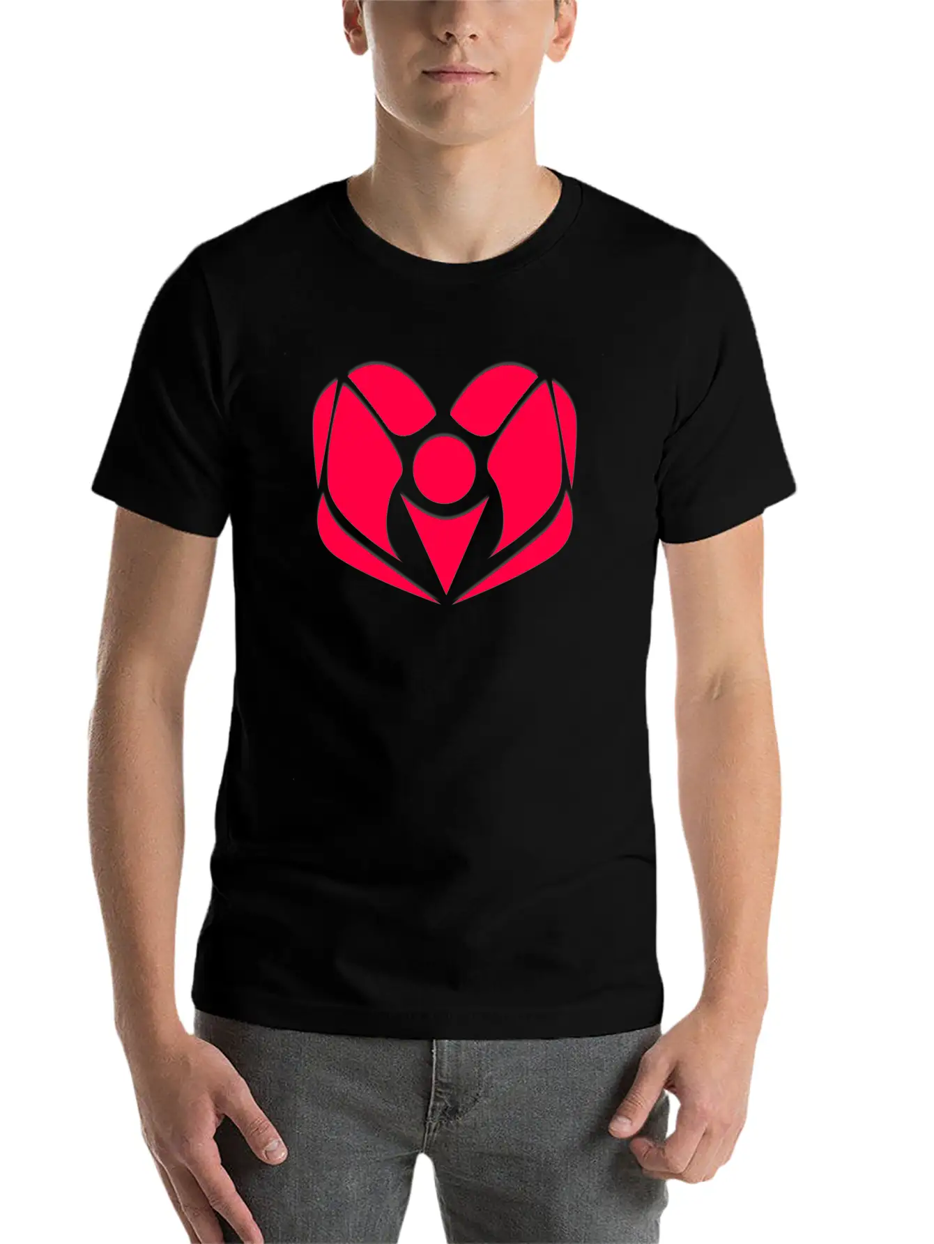 Abstract Alignment Unisex Casual T-Shirt – Clean Design For Daily Comfort