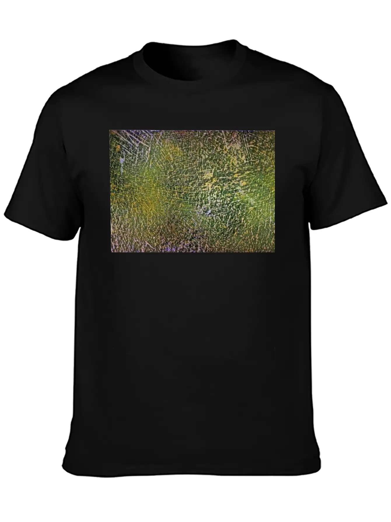 Abstract Art - Green / Yellow - Artist / Painting Stylish Everyday T-Shirt – Unisex Basic Cotton Tee