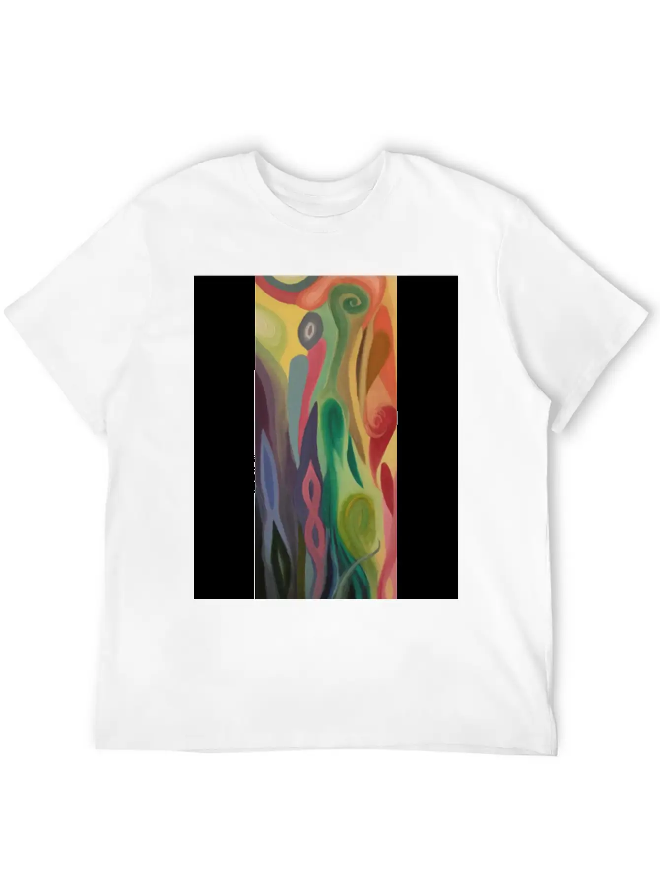 Abstract Flower Painting By Jason Signor Soft Cotton Short Sleeve Tee – Unisex Wardrobe Staple