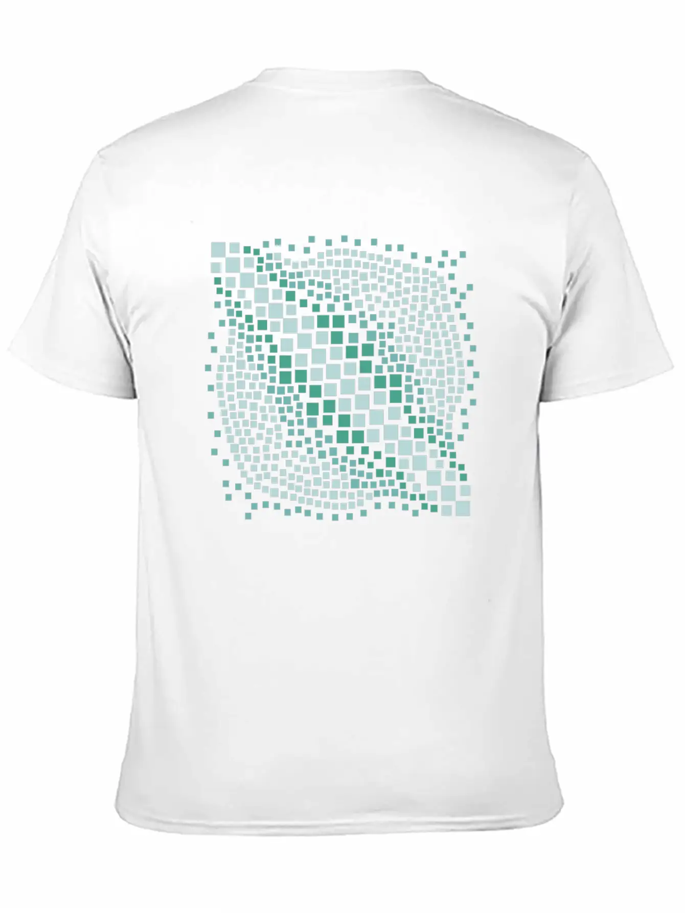 Abstract Green Water Mosaic Basic Graphic T-Shirt – Daily Comfort In Soft Cotton