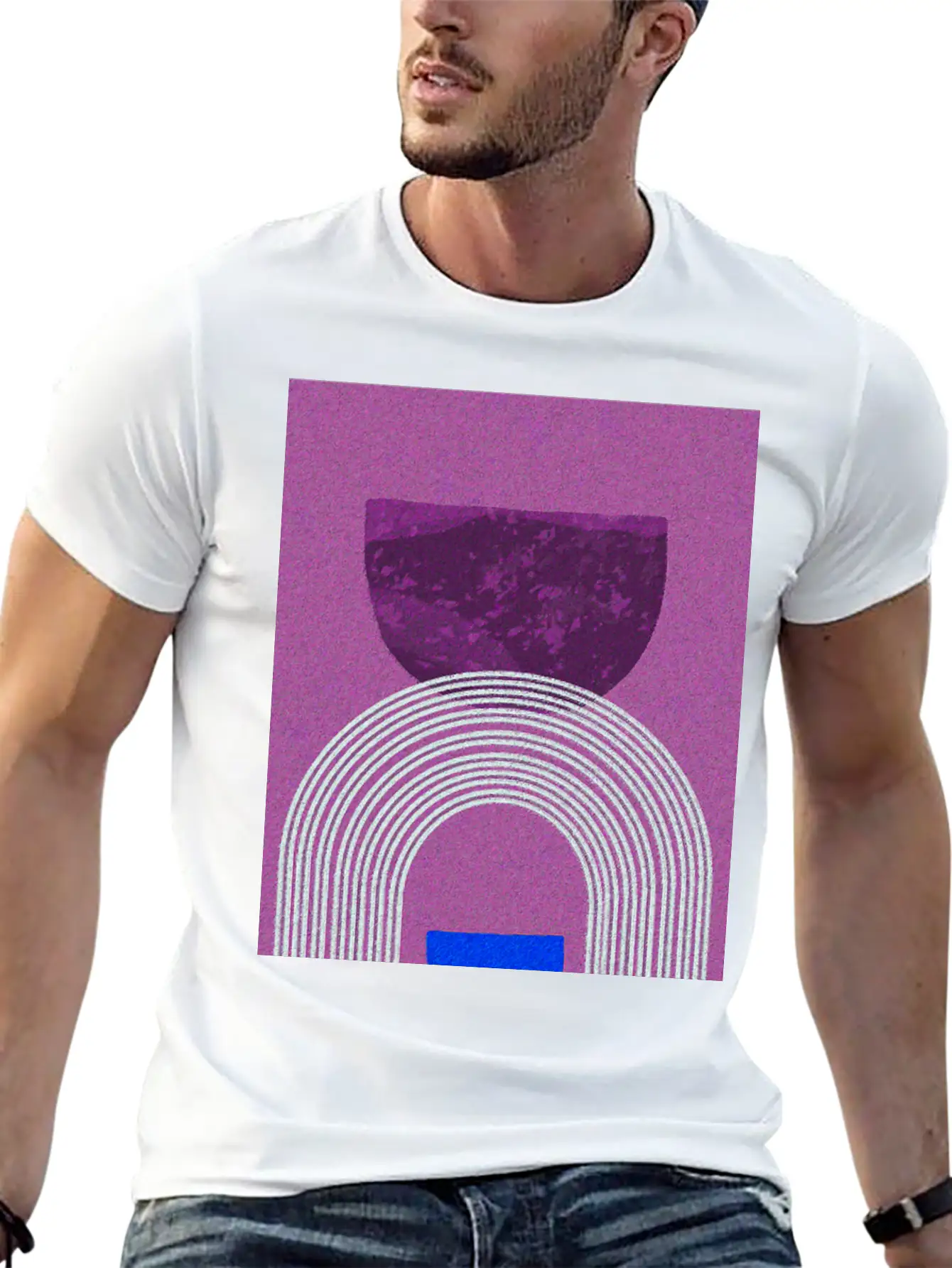 Abstract-Rainbow-Color-Pencil-Colorful Relaxed Everyday Tee – Lightweight And Durable Cotton