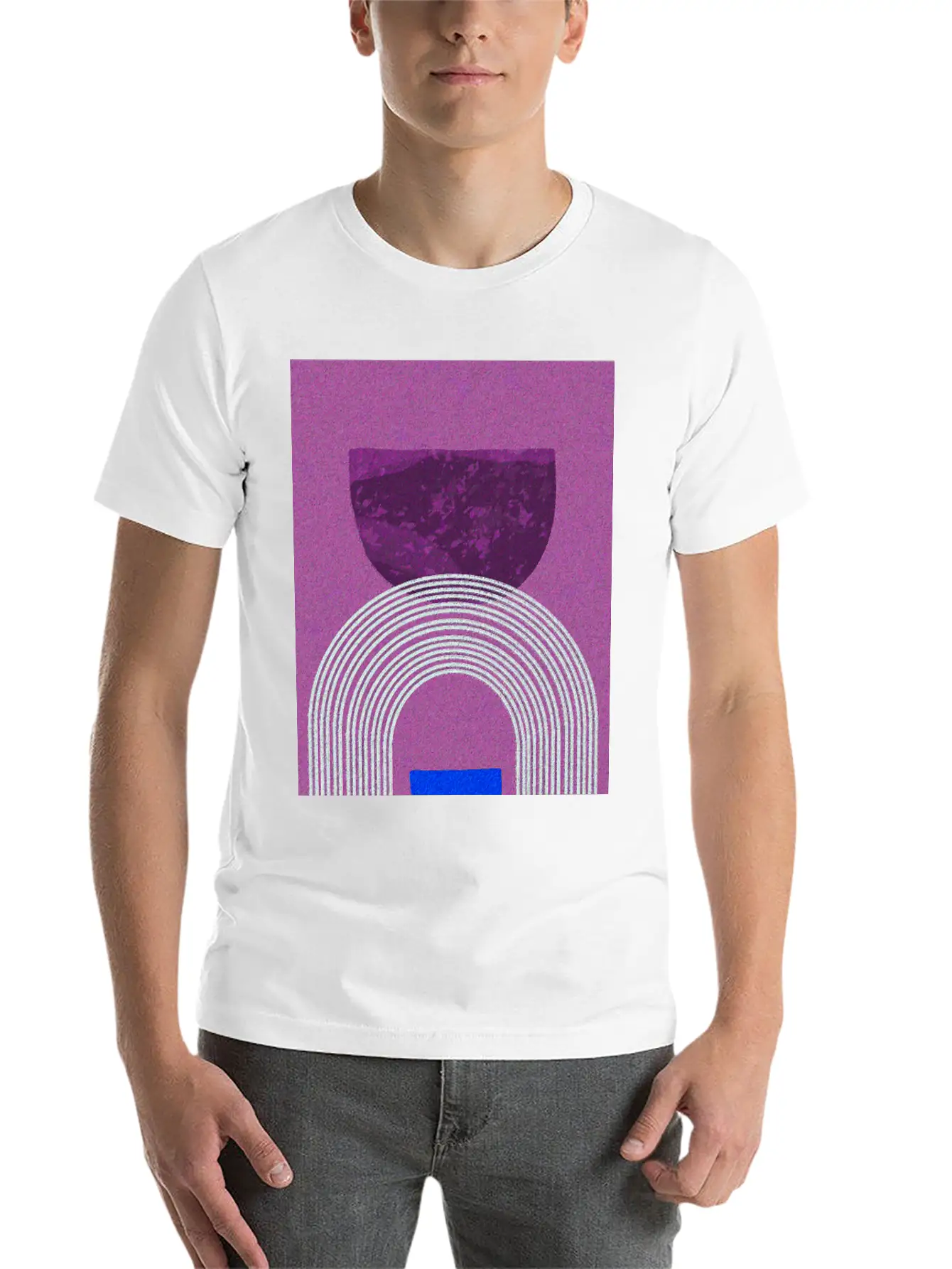 Abstract-Rainbow-Color-Pencil-Colorful Relaxed Everyday Tee – Lightweight And Durable Cotton