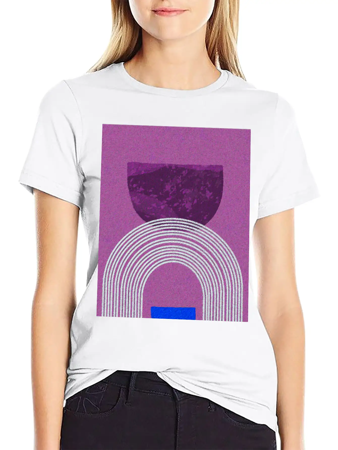 Abstract-Rainbow-Color-Pencil-Colorful Relaxed Everyday Tee – Lightweight And Durable Cotton