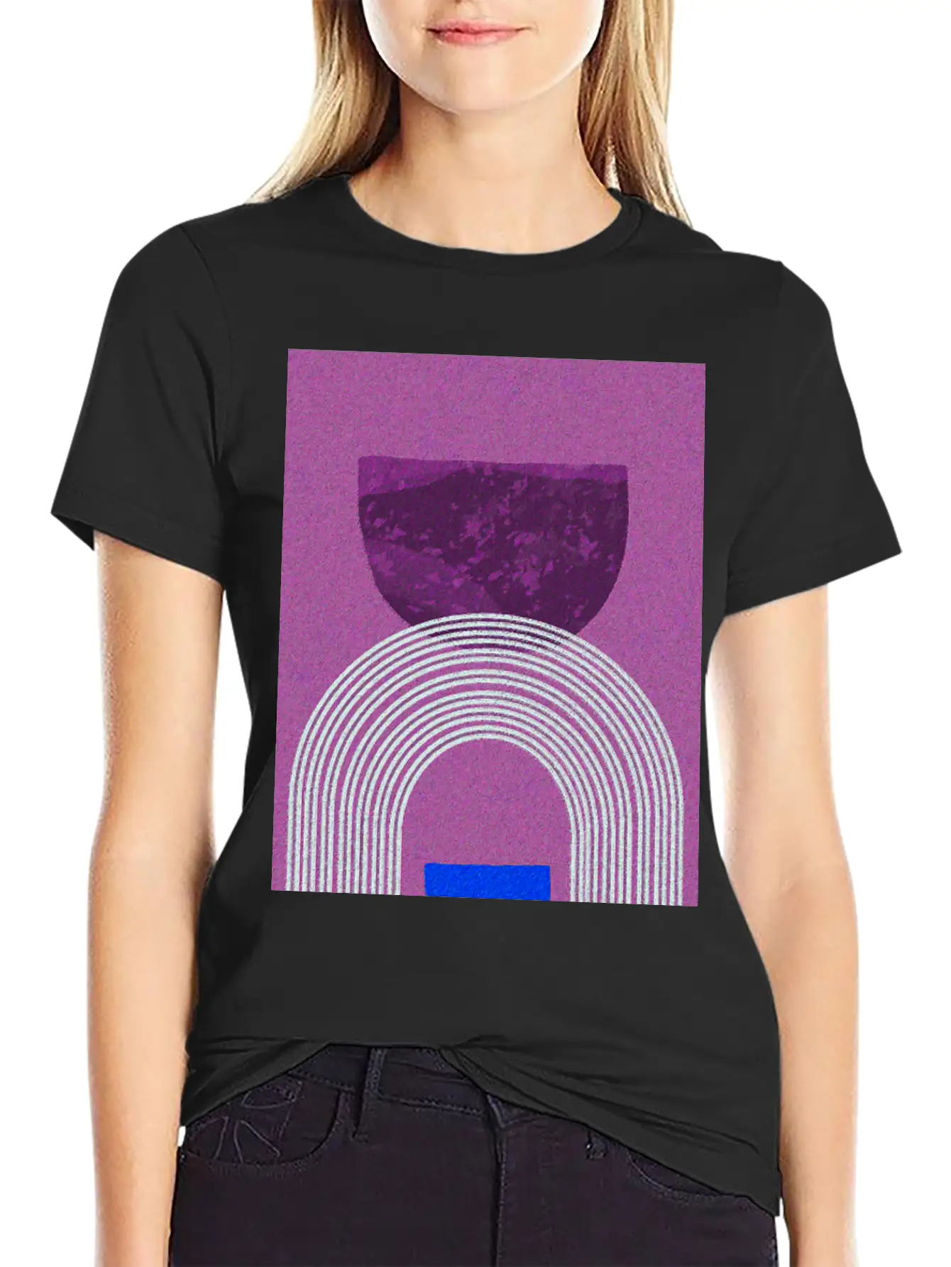 Abstract-Rainbow-Color-Pencil-Colorful Relaxed Everyday Tee – Lightweight And Durable Cotton