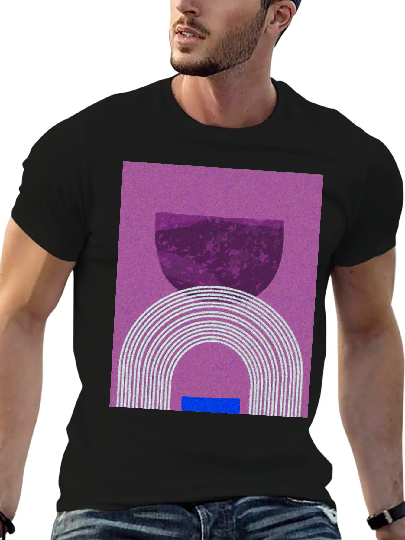 Abstract-Rainbow-Color-Pencil-Colorful Relaxed Everyday Tee – Lightweight And Durable Cotton
