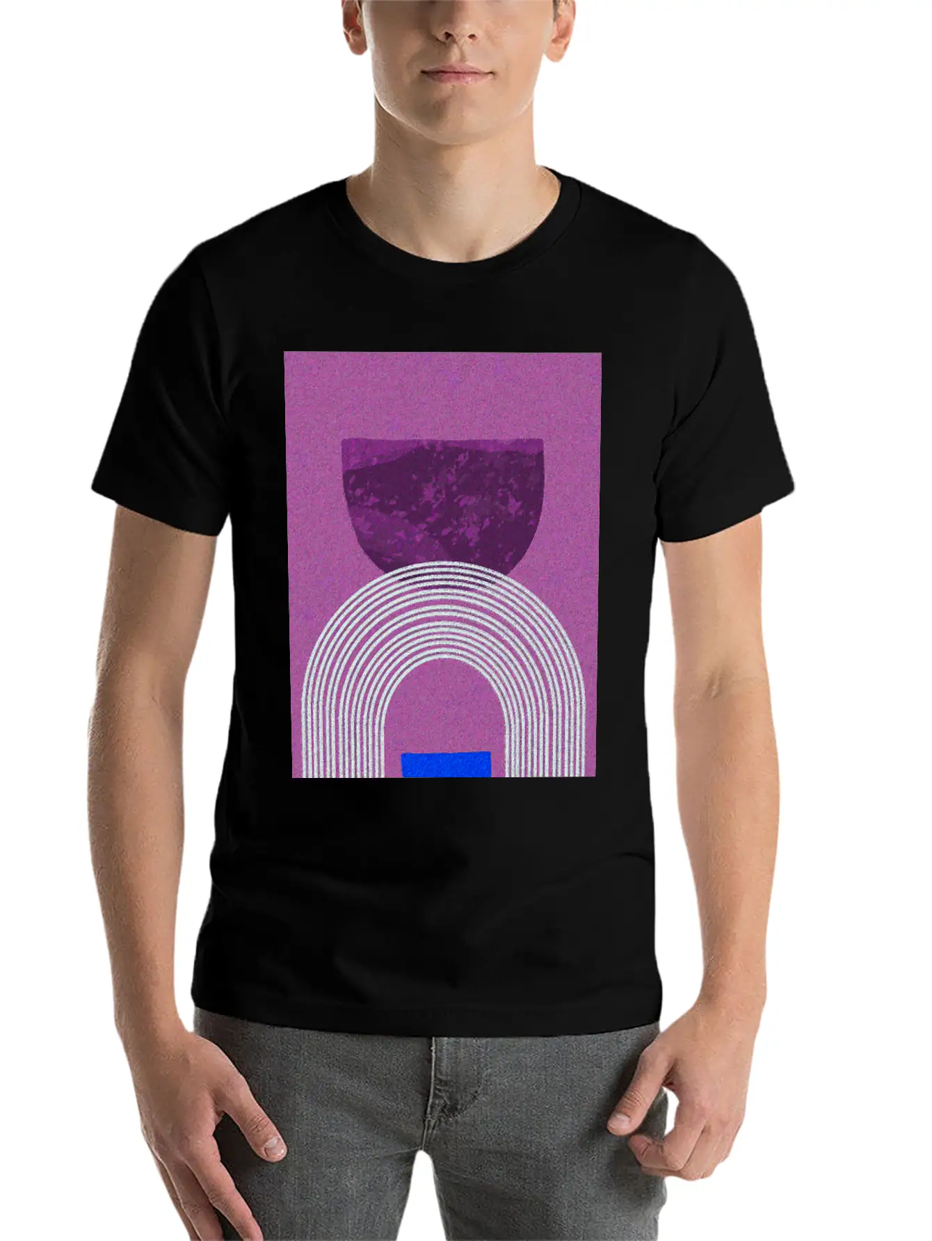 Abstract-Rainbow-Color-Pencil-Colorful Relaxed Everyday Tee – Lightweight And Durable Cotton
