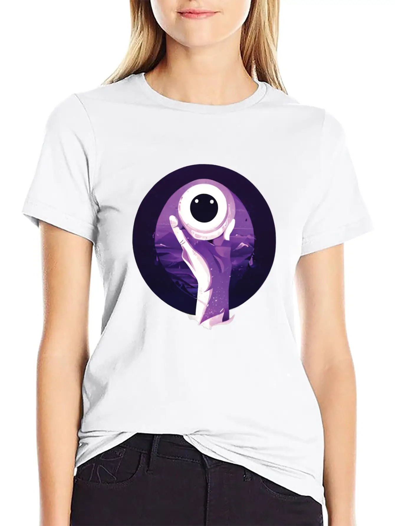 Abstract Weird Eyeball Trophy Winner Modern Fit Casual T-Shirt ��� Clean And Versatile Design