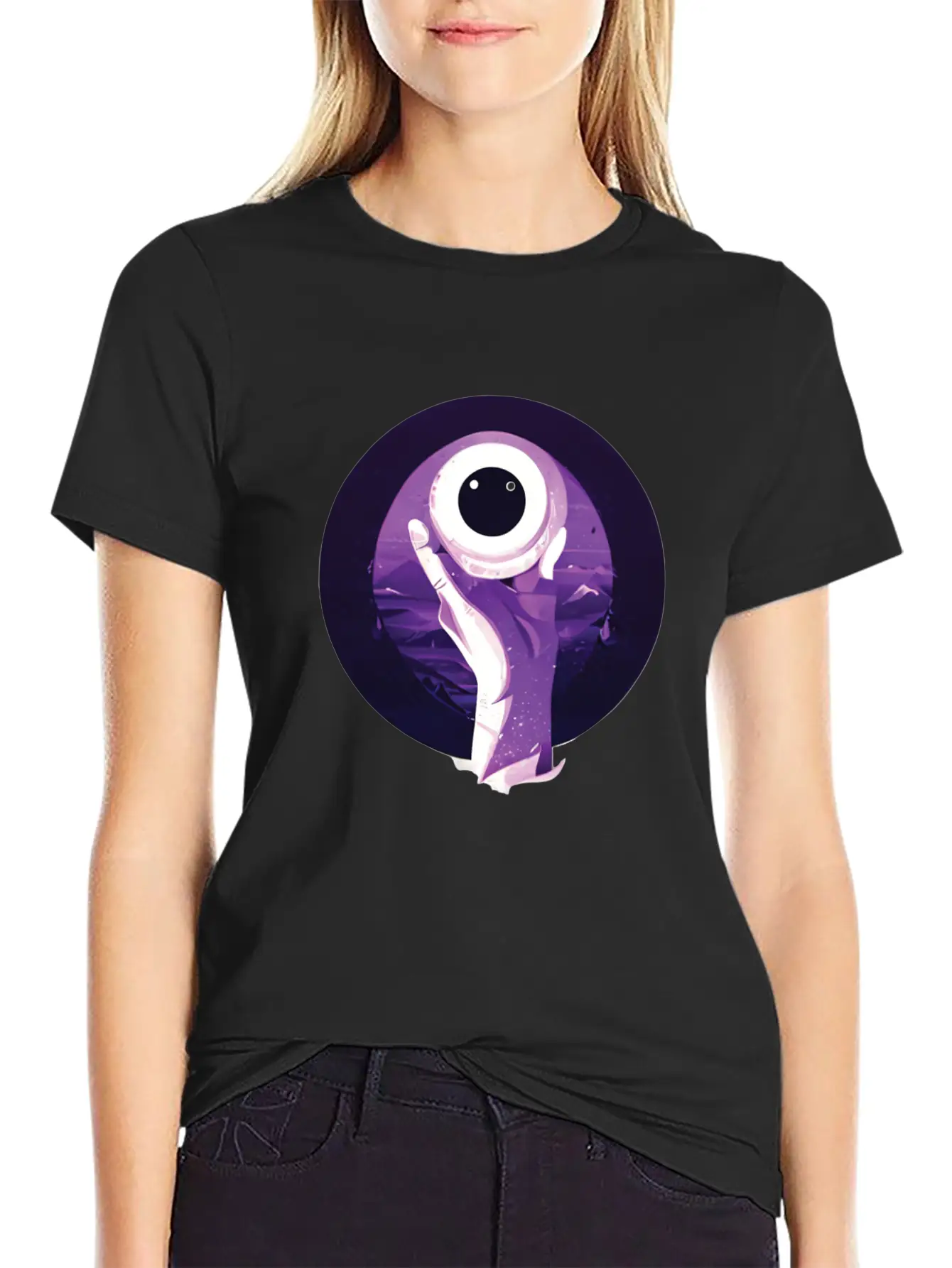 Abstract Weird Eyeball Trophy Winner Modern Fit Casual T-Shirt ��� Clean And Versatile Design