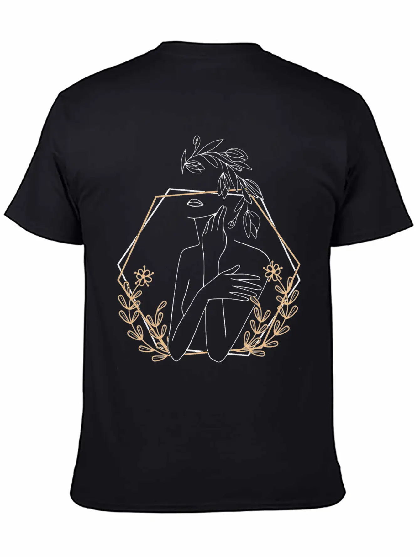 Abstract Woman Essential Cotton Tee For Daily Outfits – Unisex Style