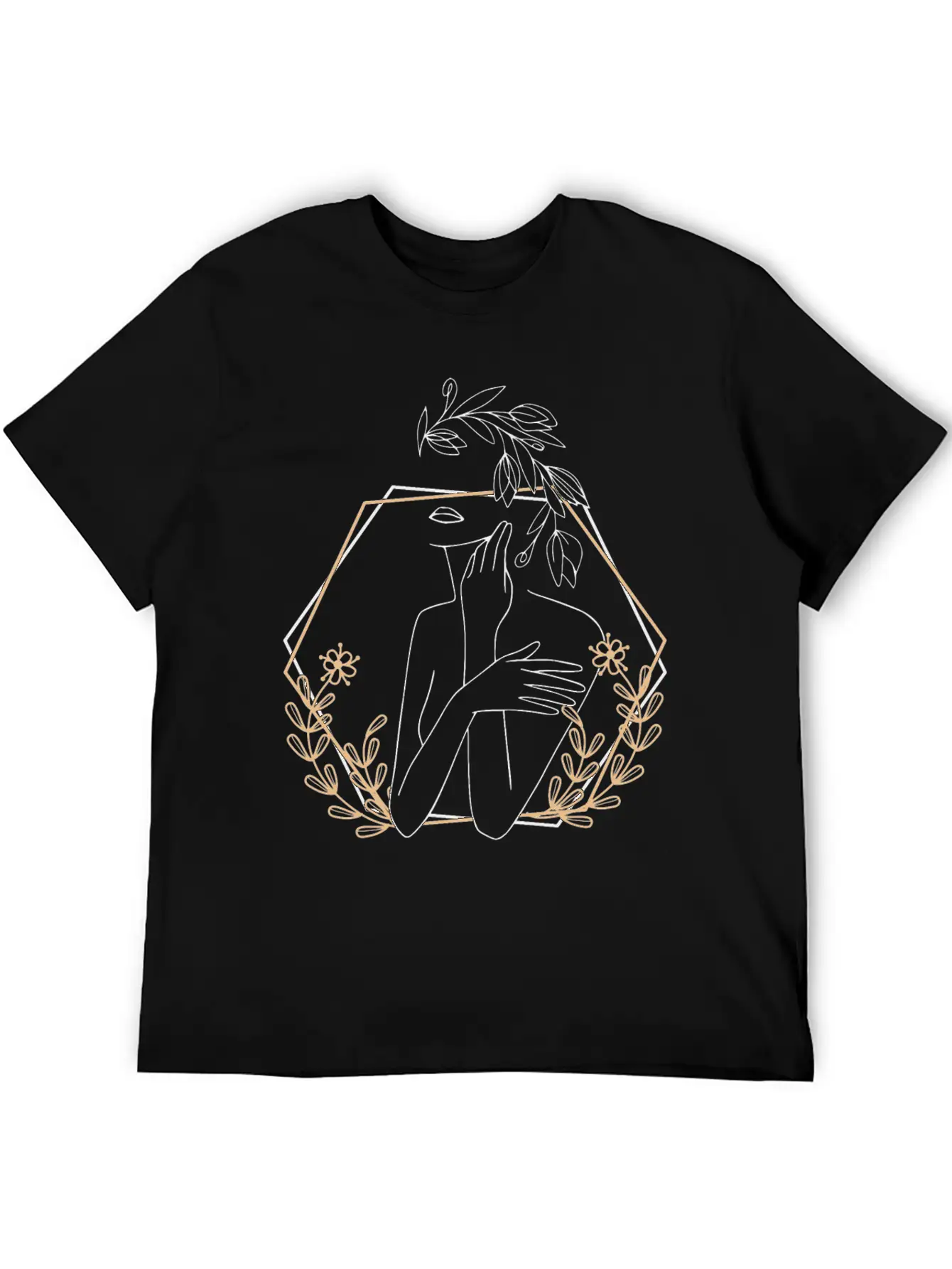 Abstract Woman Essential Cotton Tee For Daily Outfits – Unisex Style