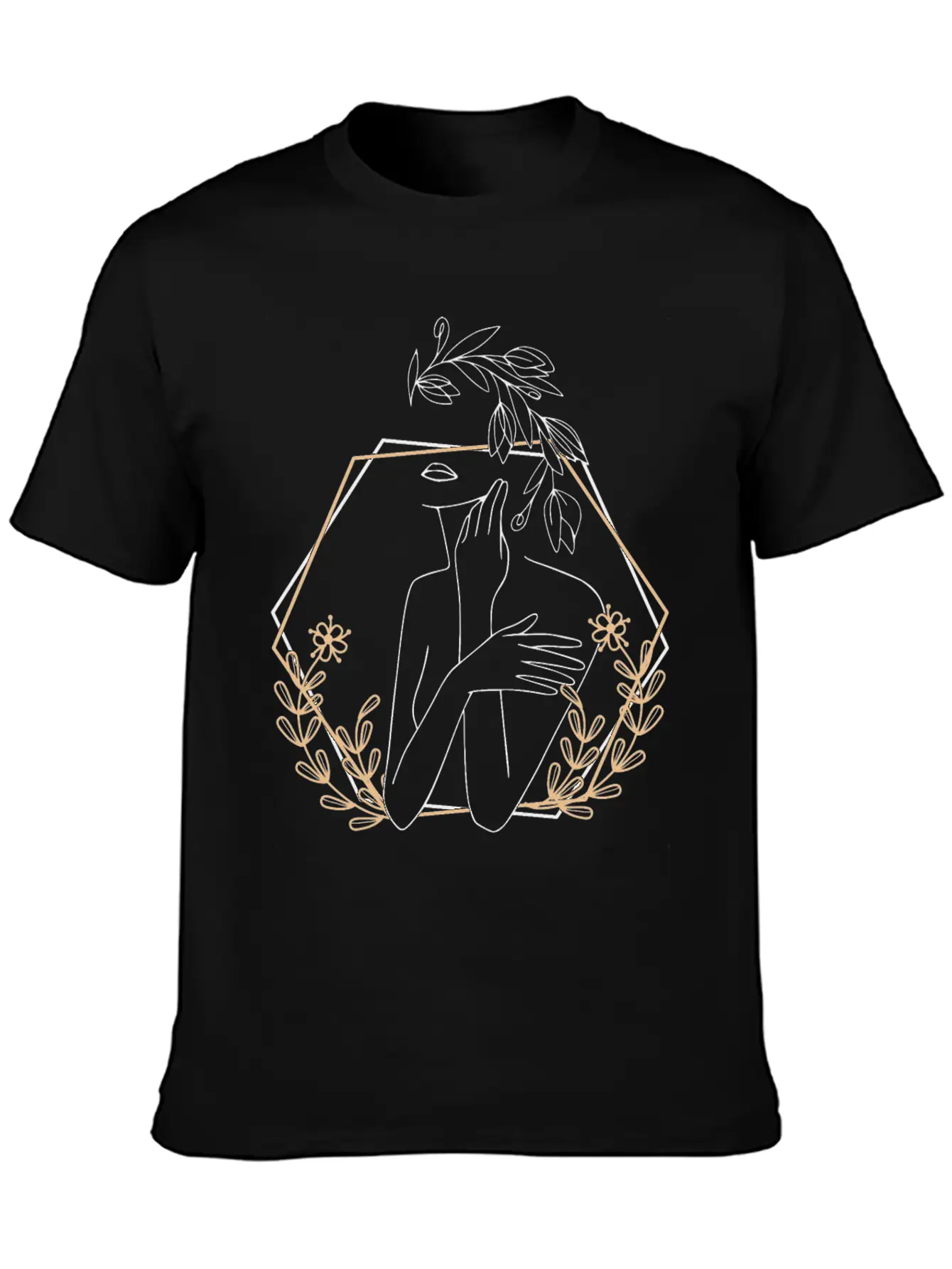 Abstract Woman Essential Cotton Tee For Daily Outfits – Unisex Style