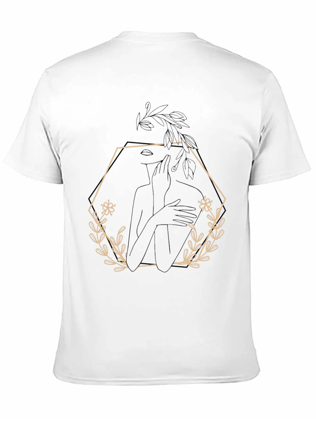 Abstract Woman Essential Cotton Tee For Daily Outfits – Unisex Style