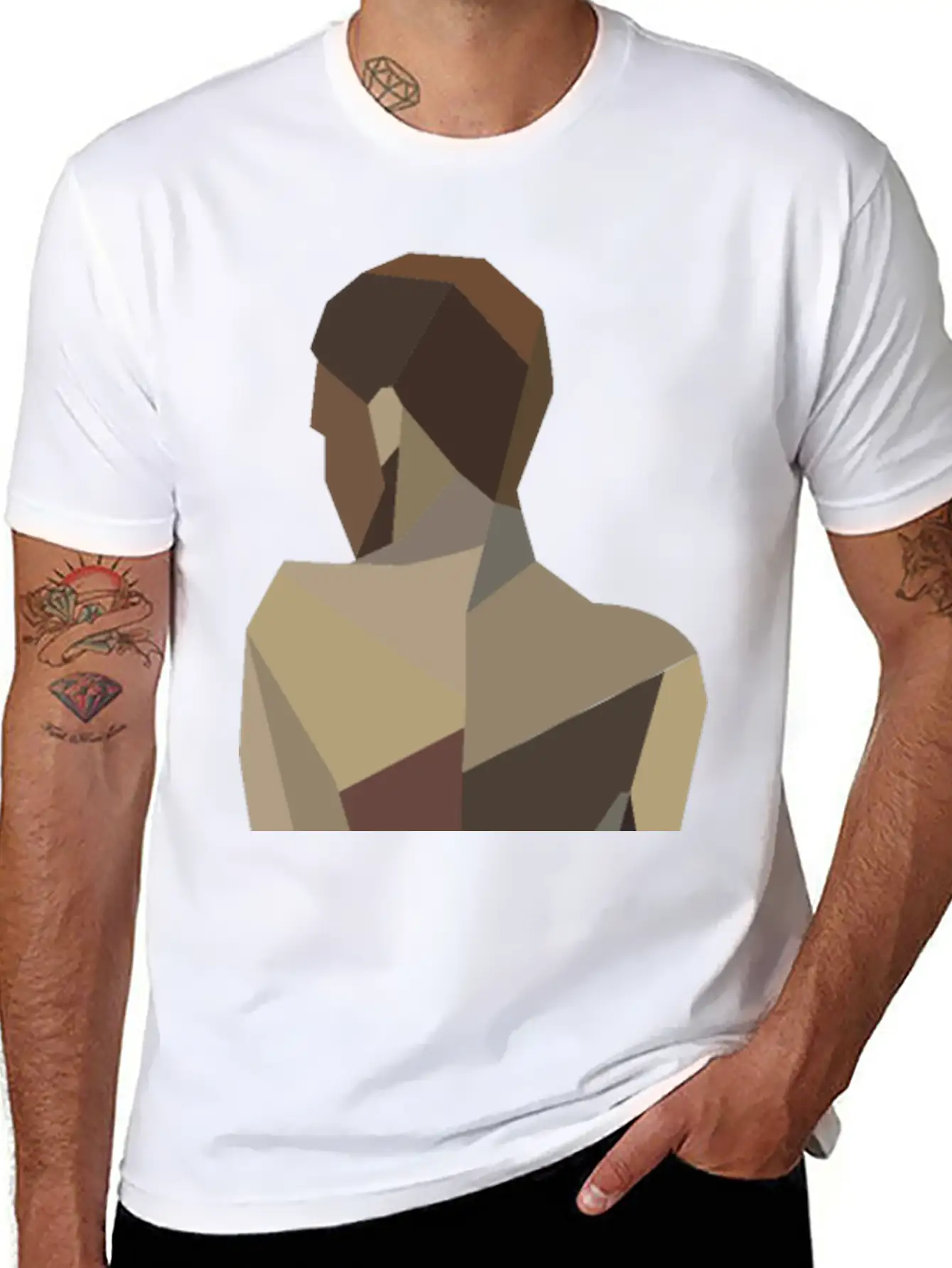 Abstract Woman Modern Fit Casual T-Shirt – Clean And Versatile Design