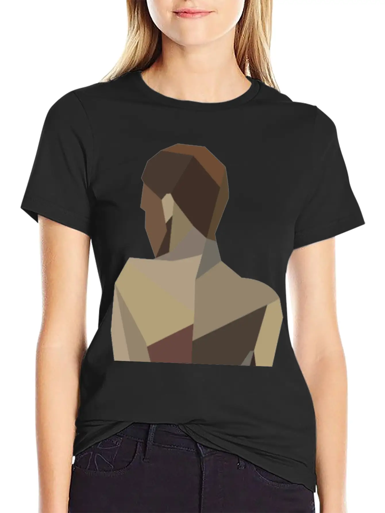 Abstract Woman Modern Fit Casual T-Shirt – Clean And Versatile Design