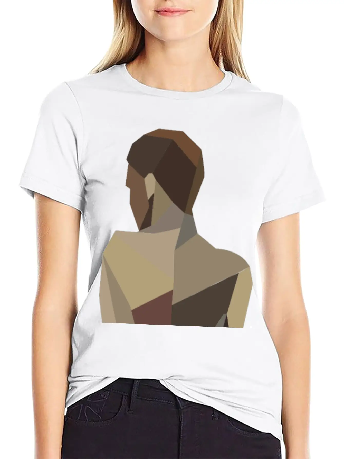 Abstract Woman Modern Fit Casual T-Shirt – Clean And Versatile Design