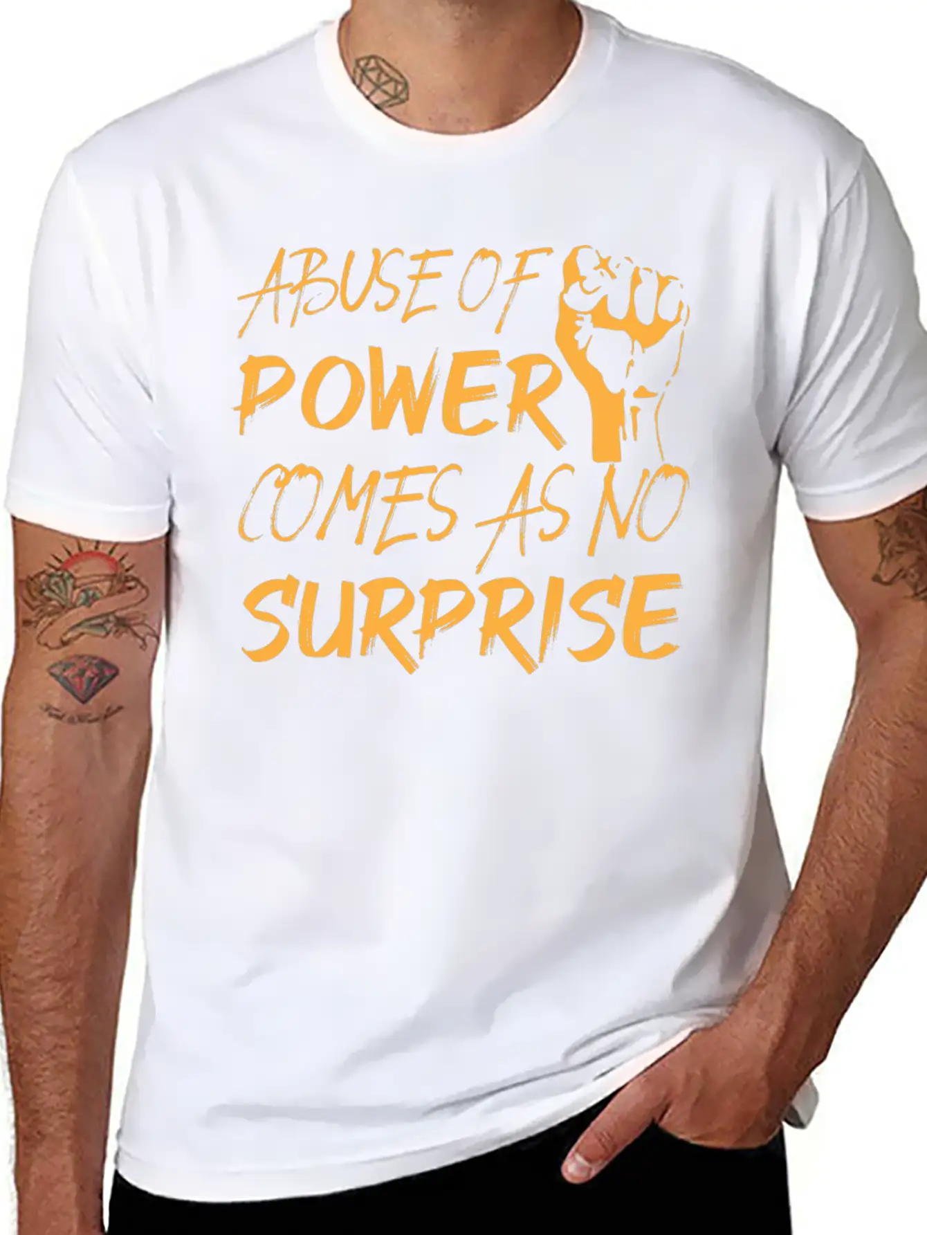 Abuse Of Power Comes As No Surprise Classic Fit Graphic Tee For Daily Comfort – Unisex Cotton Shirt