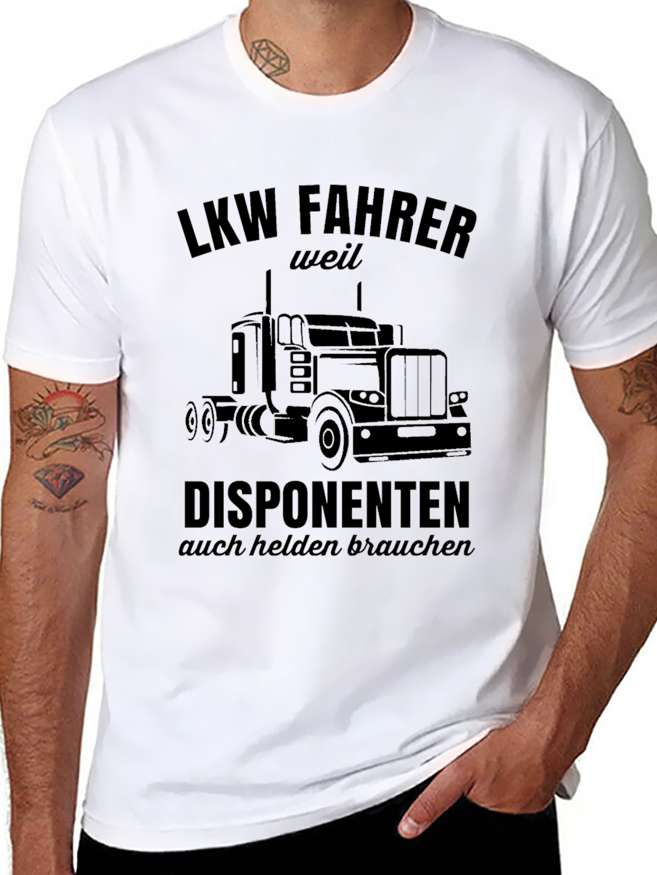 Truck Driver Graphic Tee - LKW Fahrer Design