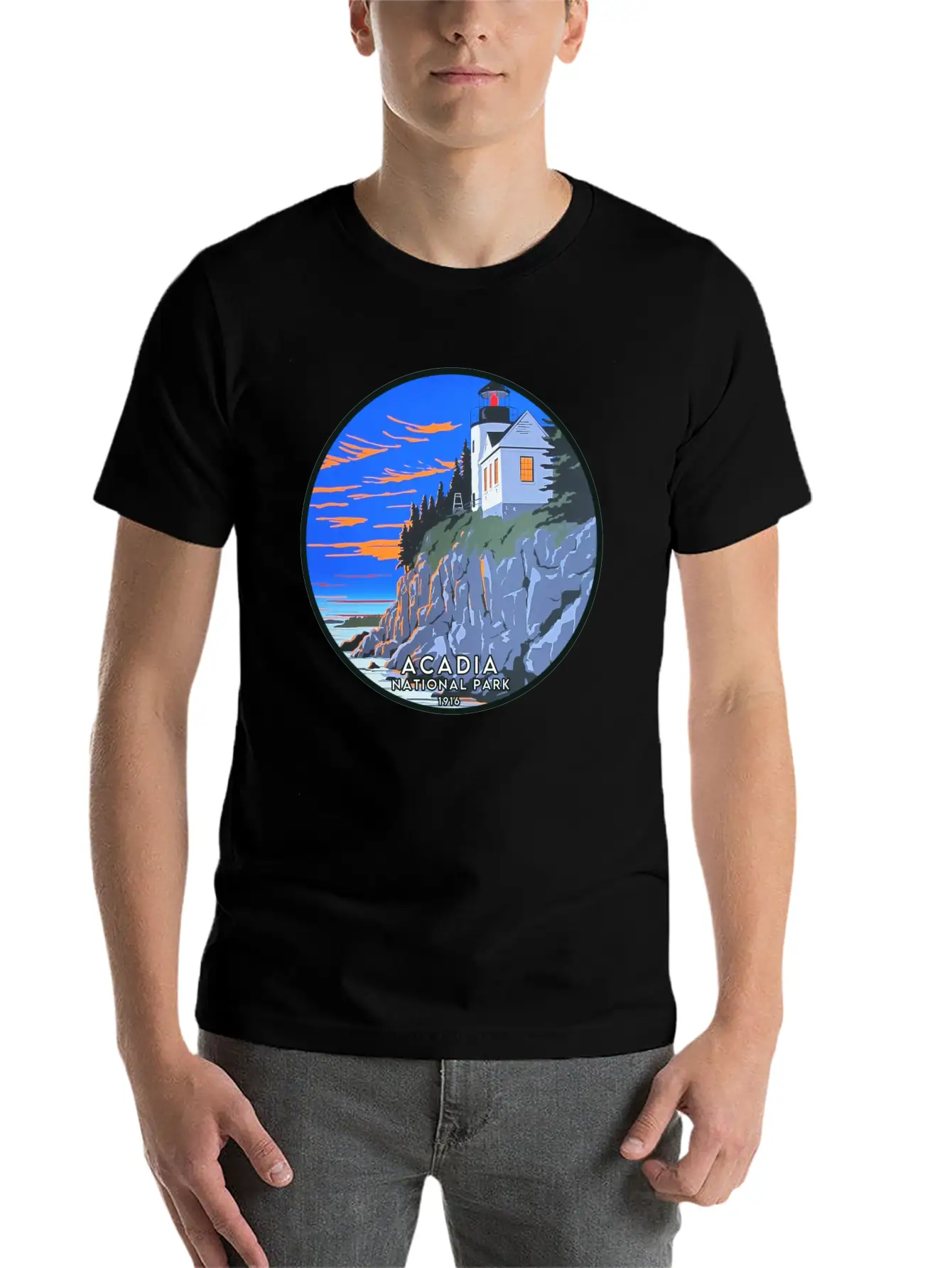 Acadia National Park Modern Fit Casual T-Shirt – Clean And Versatile Design