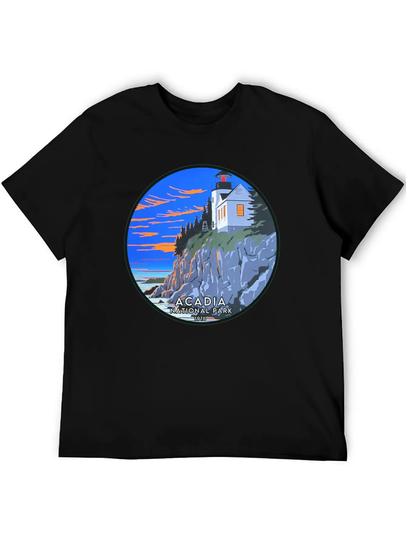 Acadia National Park Modern Fit Casual T-Shirt – Clean And Versatile Design