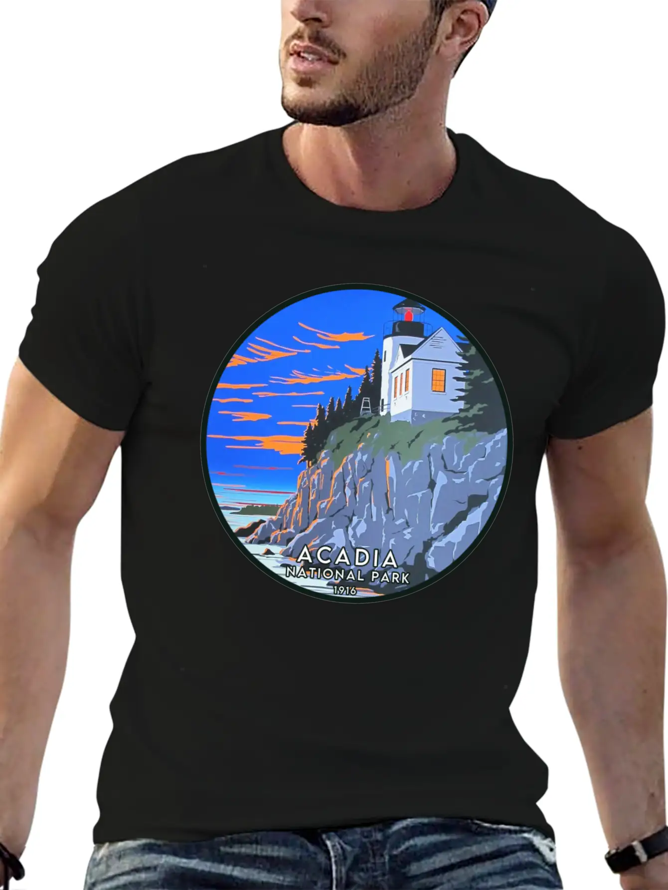 Acadia National Park Modern Fit Casual T-Shirt – Clean And Versatile Design