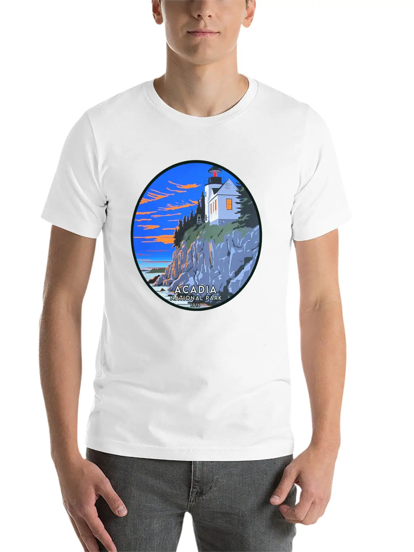 Acadia National Park Modern Fit Casual T-Shirt – Clean And Versatile Design