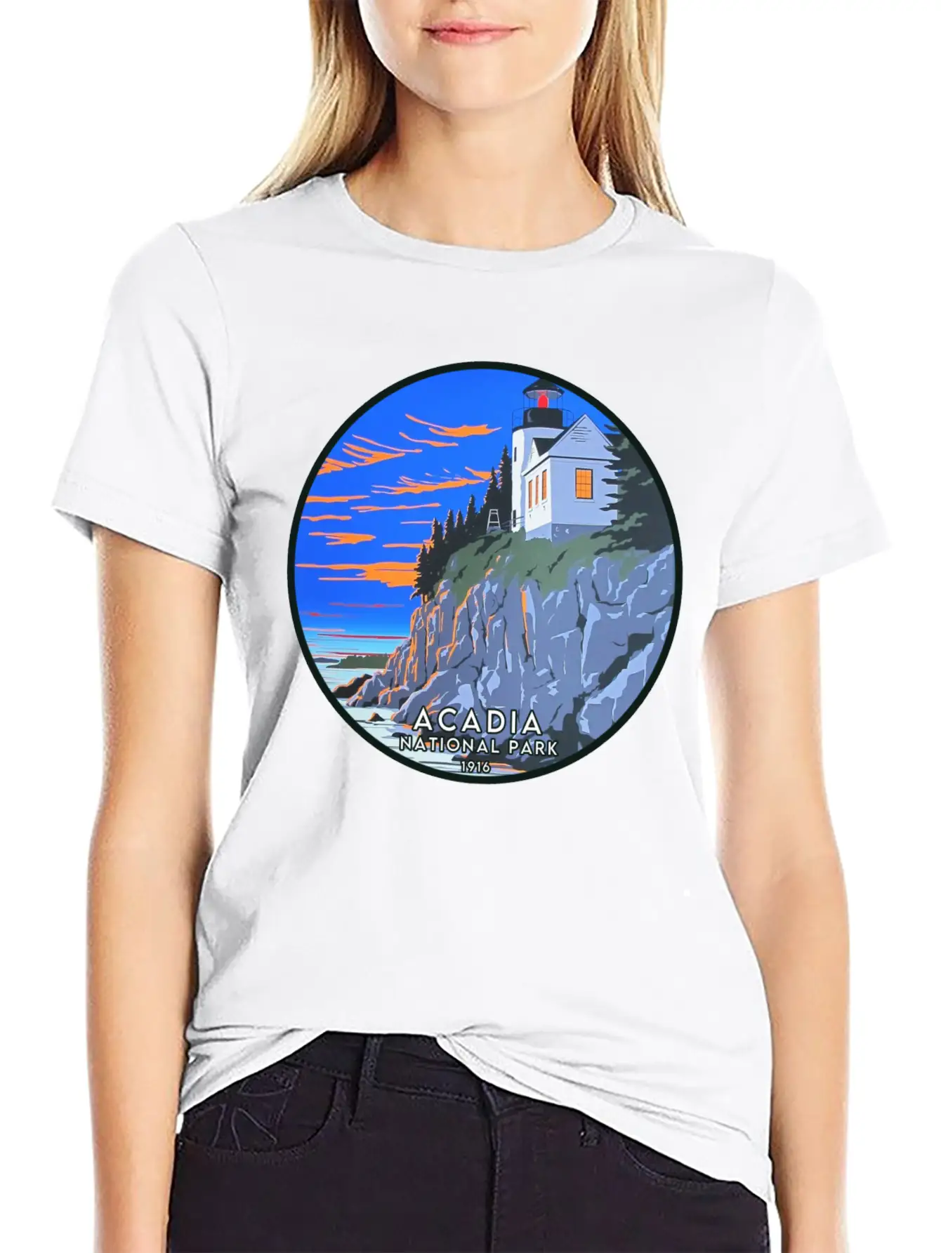 Acadia National Park Modern Fit Casual T-Shirt – Clean And Versatile Design