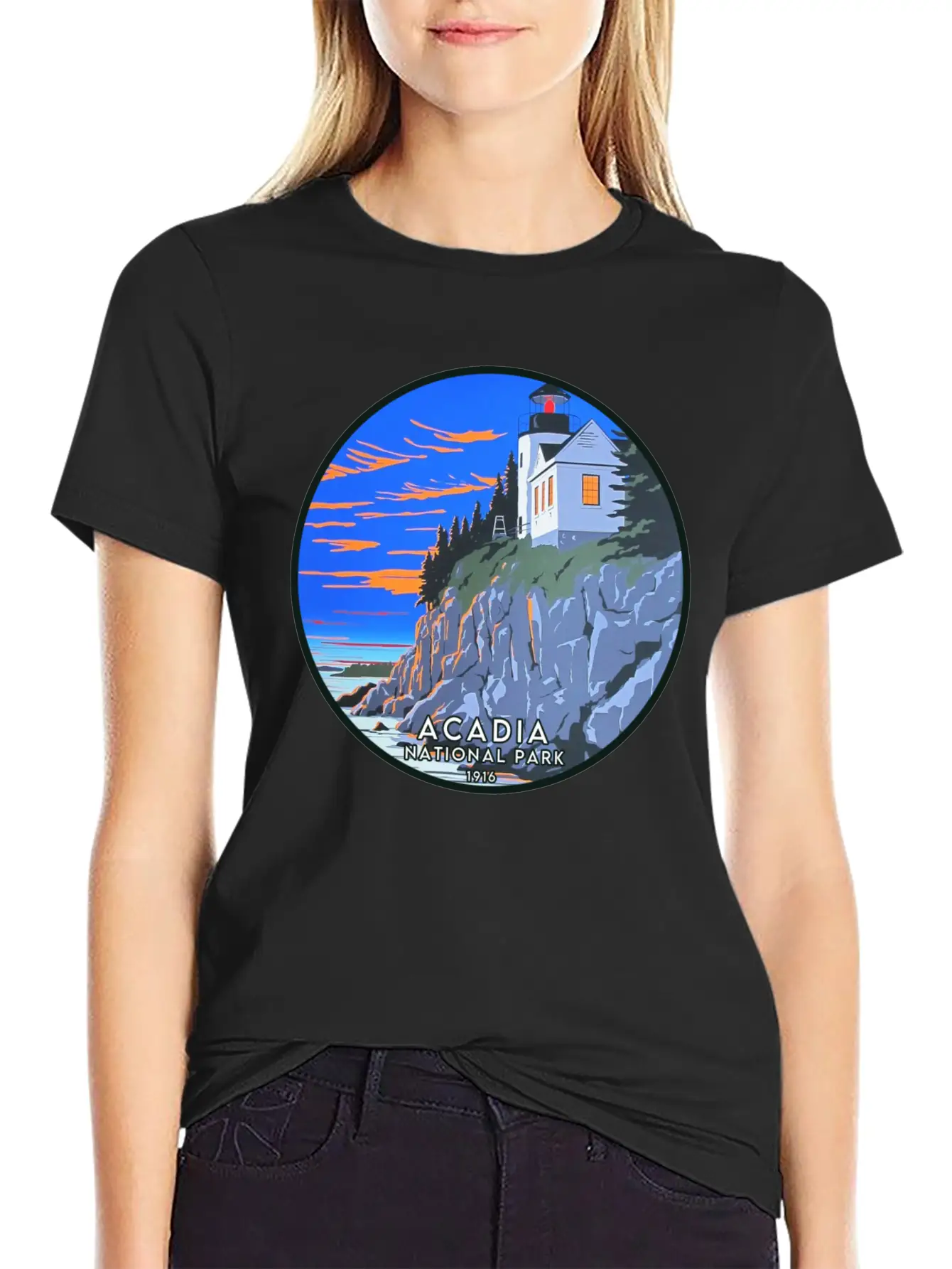 Acadia National Park Modern Fit Casual T-Shirt – Clean And Versatile Design