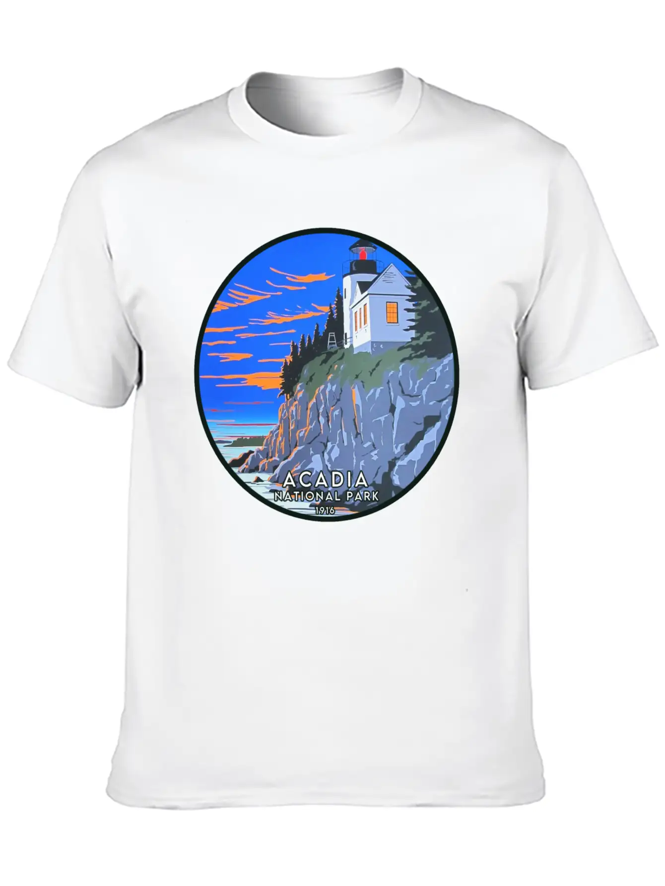 Acadia National Park Modern Fit Casual T-Shirt – Clean And Versatile Design