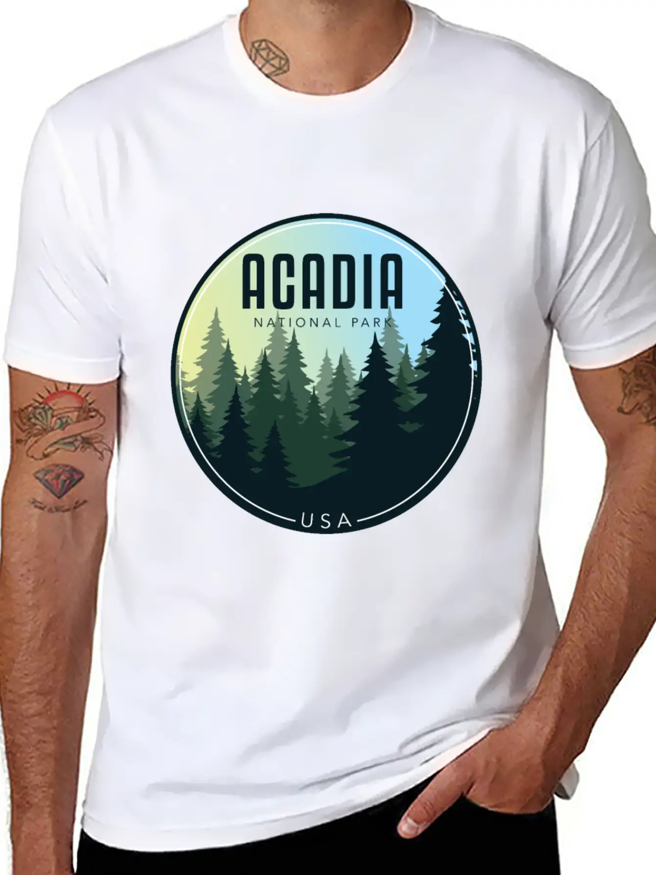Acadia National Park - USA Soft Cotton Short Sleeve Tee – Unisex Wardrobe Staple