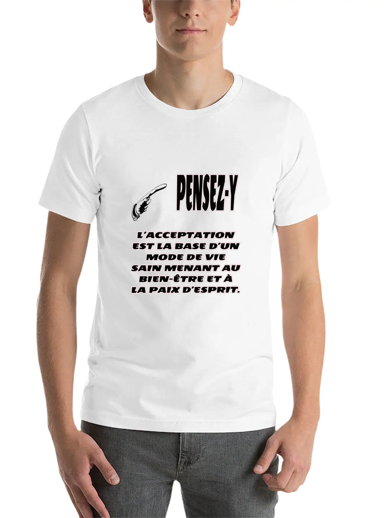 Acceptance Is Well-being Lightweight Cotton T-Shirt – Daily Comfort Graphic Shirt