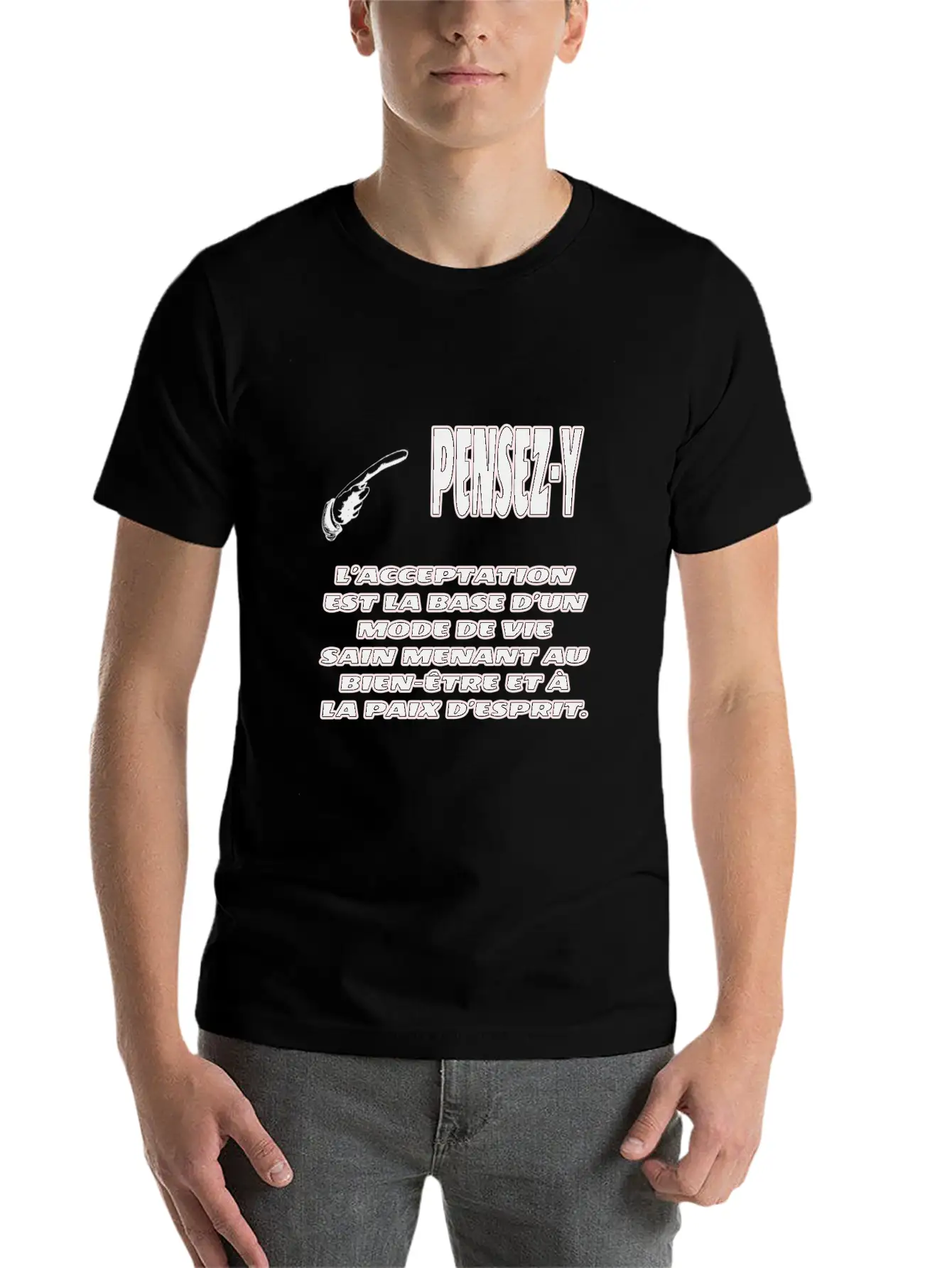 Acceptance Is Well-being Lightweight Cotton T-Shirt – Daily Comfort Graphic Shirt