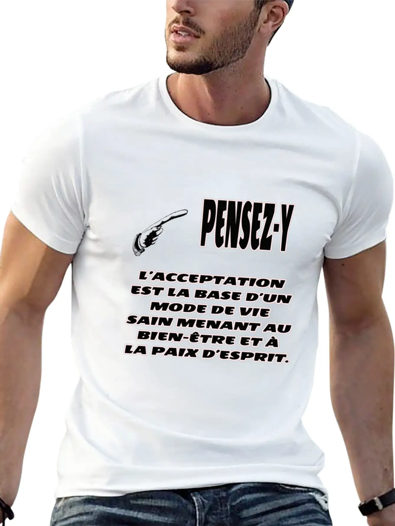 Acceptance Is Well-being Lightweight Cotton T-Shirt – Daily Comfort Graphic Shirt