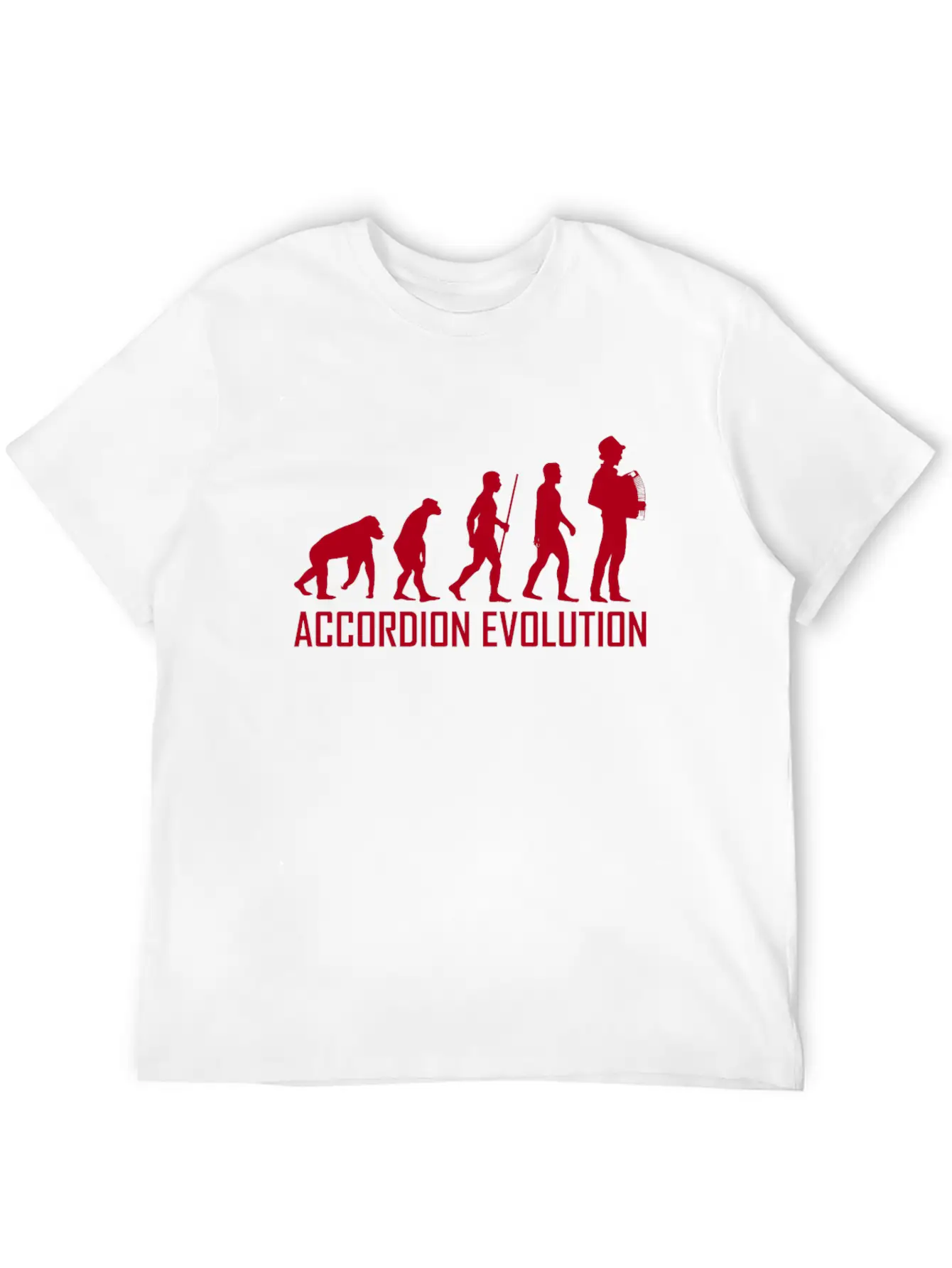 Accordion Evolution Accordion Squeeze Music Hat Classic Fit Graphic Tee For Daily Comfort – Unisex Cotton Shirt