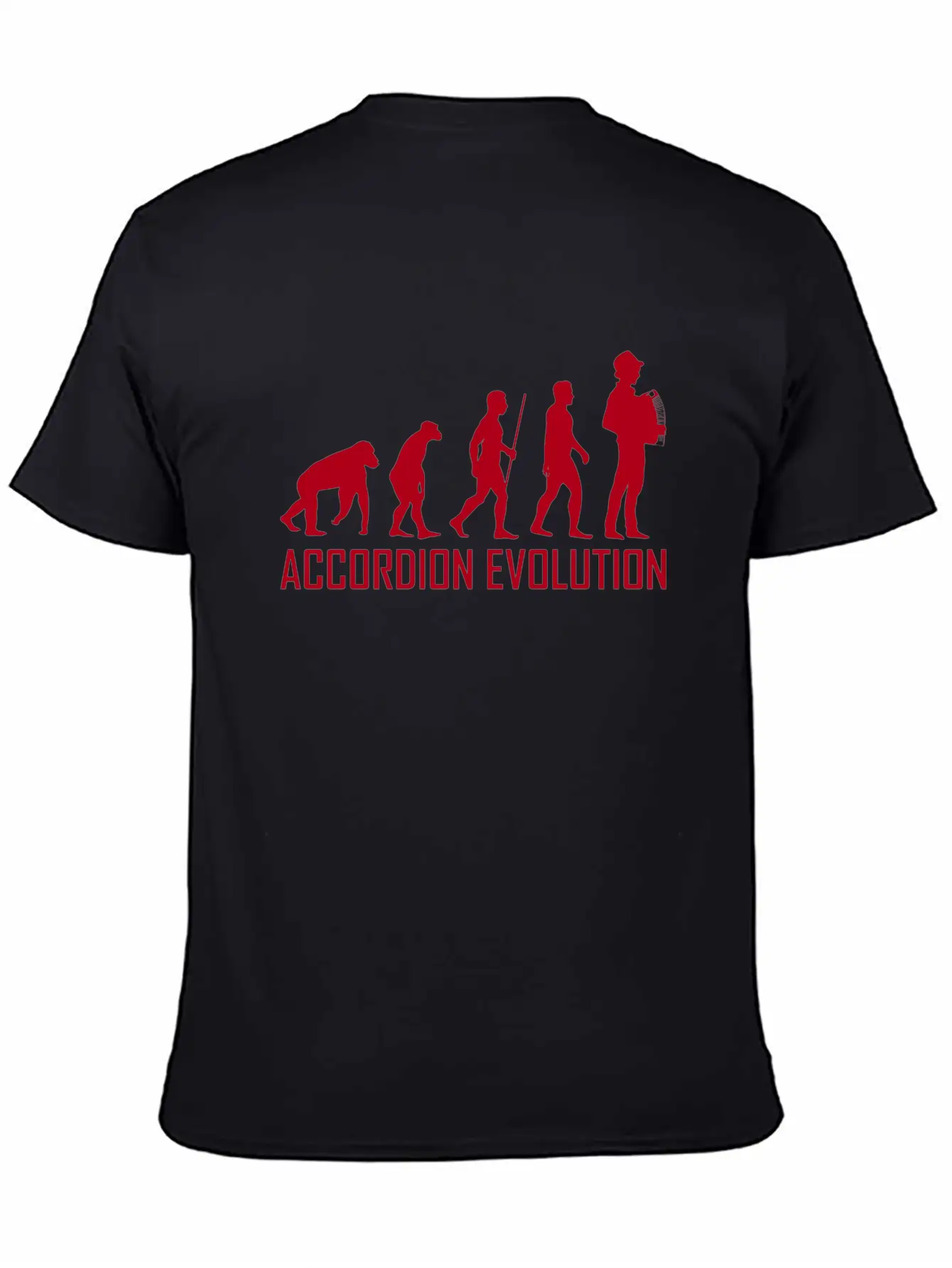 Accordion Evolution Accordion Squeeze Music Hat Classic Fit Graphic Tee For Daily Comfort – Unisex Cotton Shirt