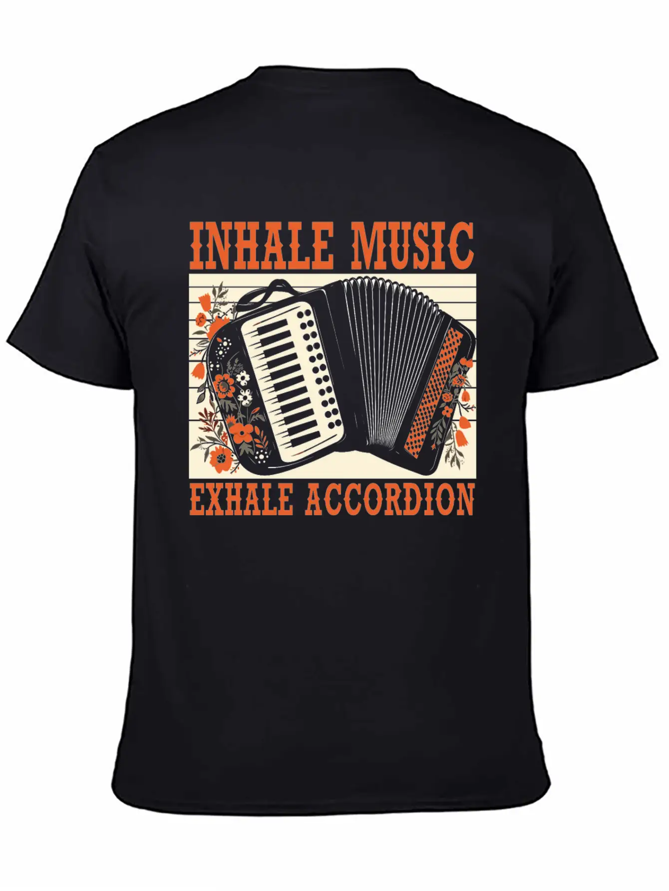 Accordion Player Musical Instrument Accordionist Essential Cotton Tee For Daily Outfits – Unisex Style