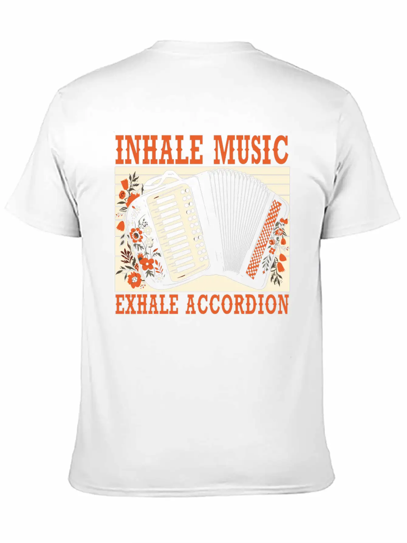 Accordion Player Musical Instrument Accordionist Essential Cotton Tee For Daily Outfits – Unisex Style