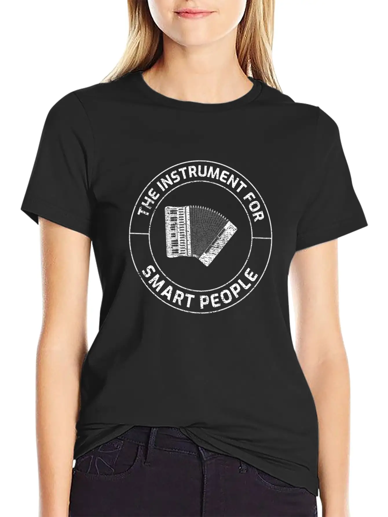 Accordion Polka Music Musician Musical Instrument Modern Fit Casual T-Shirt – Clean And Versatile Design