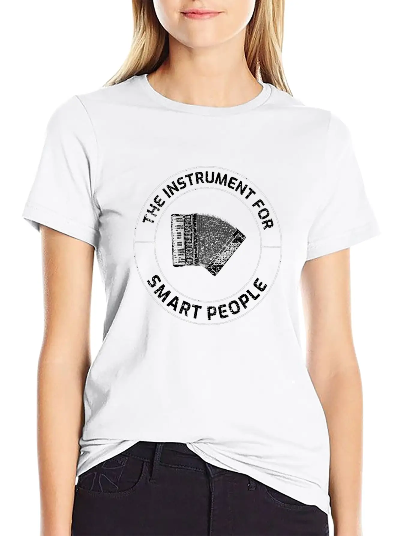 Accordion Polka Music Musician Musical Instrument Modern Fit Casual T-Shirt – Clean And Versatile Design